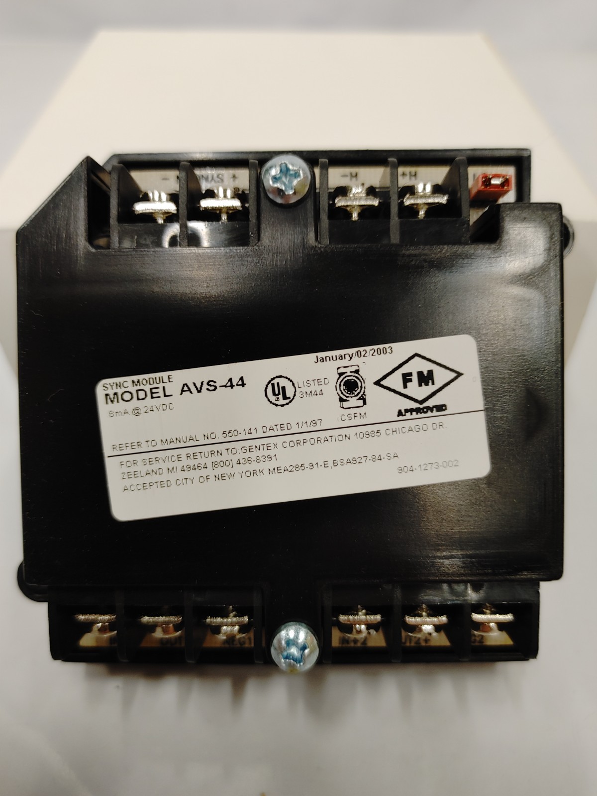 Gentex AVS-44 Control Module