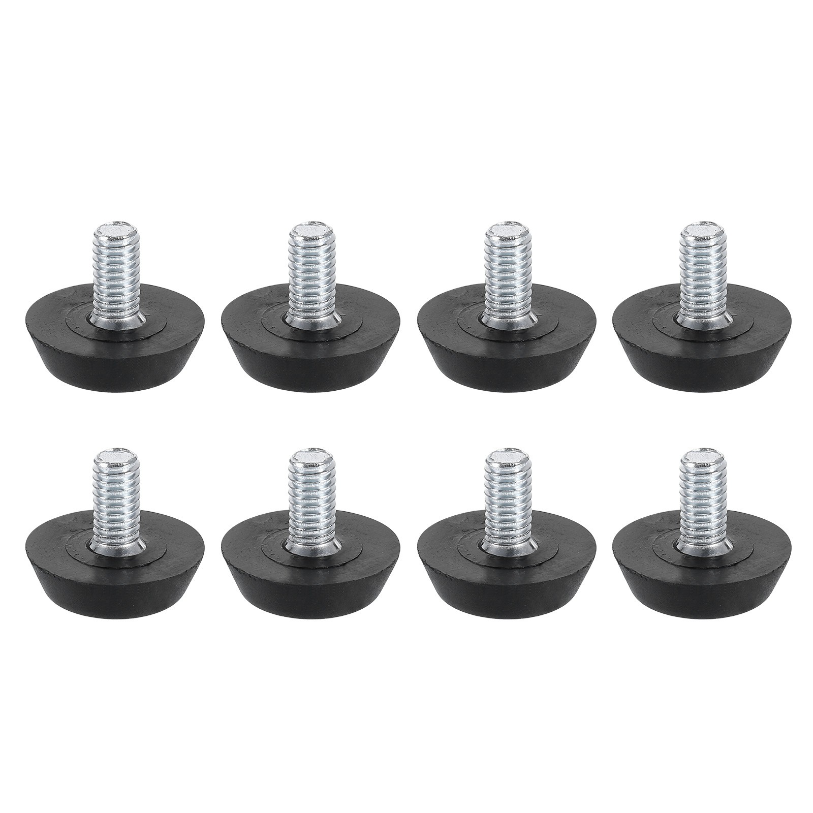 8Pcs M6 Furniture Levelers, 17mm Adjustable Furniture Feet Threaded Screw-in