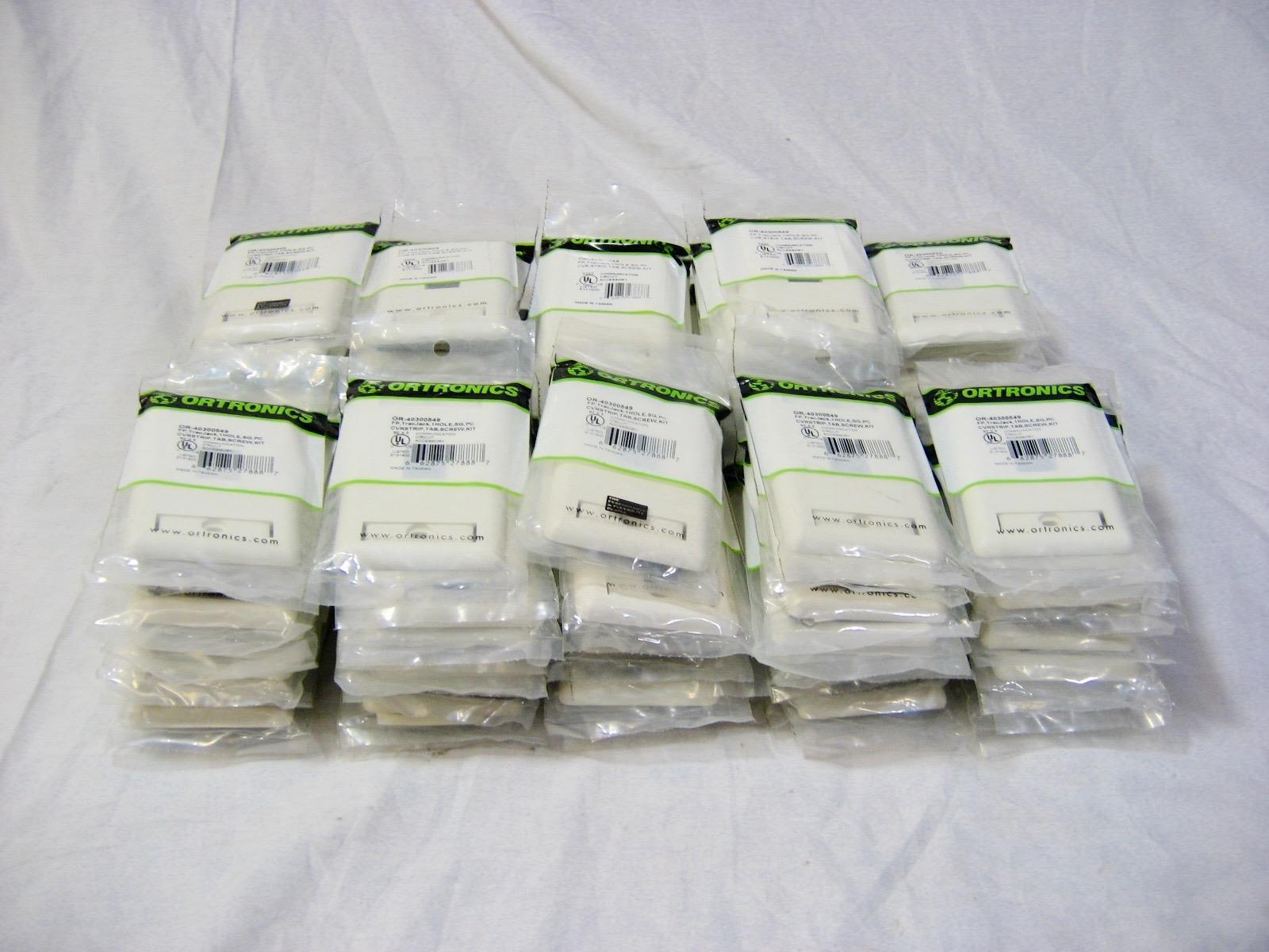 Lot of 100 Ortronics OR-40300549 FP TracJack 1 Hole SG PC CVR Strip Tab Screw
