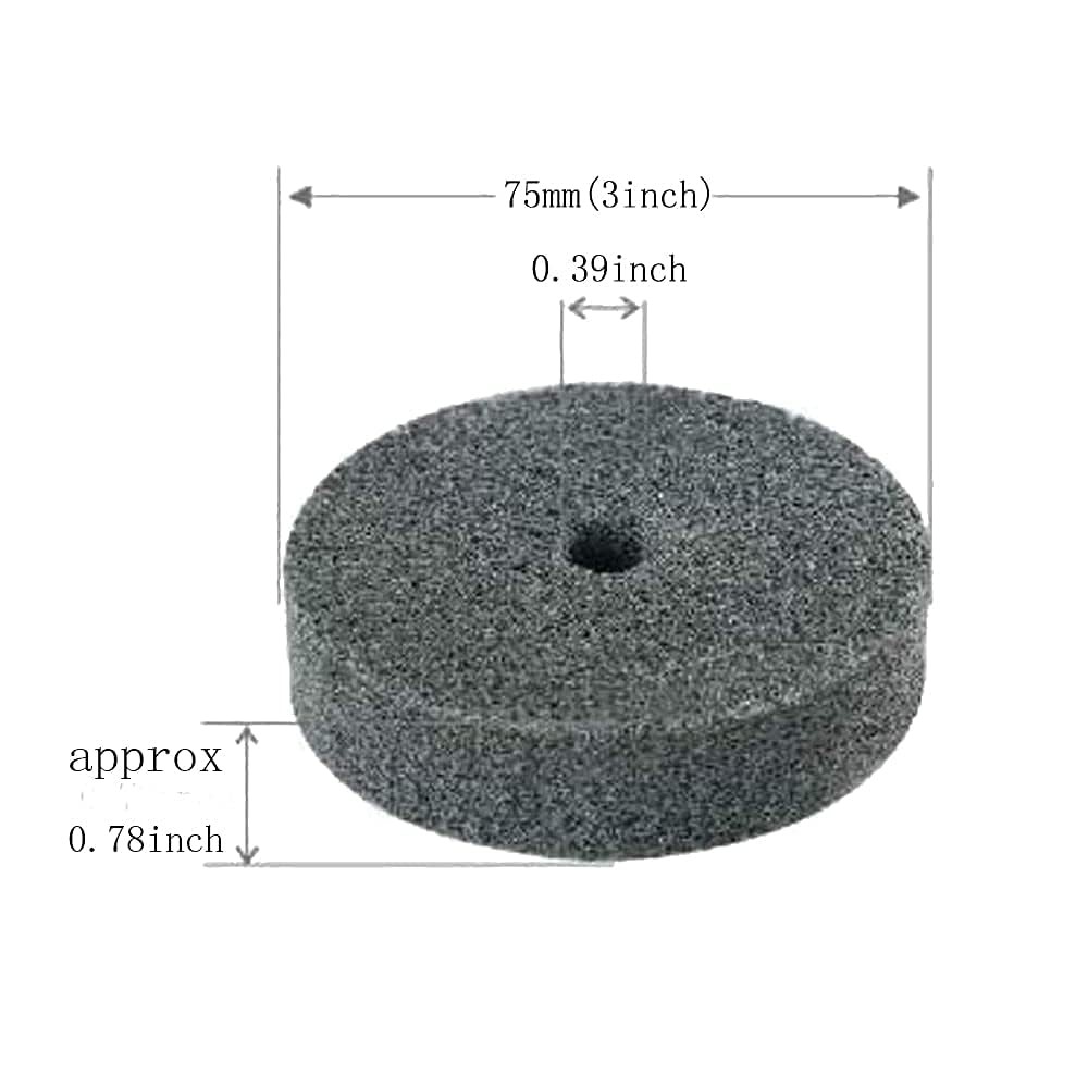 𝐋𝐮𝐨 𝐤𝐞 5 Pcs 3'' Fiber Buffing Wheel - 3/8'' Arbor Hole Replacement...
