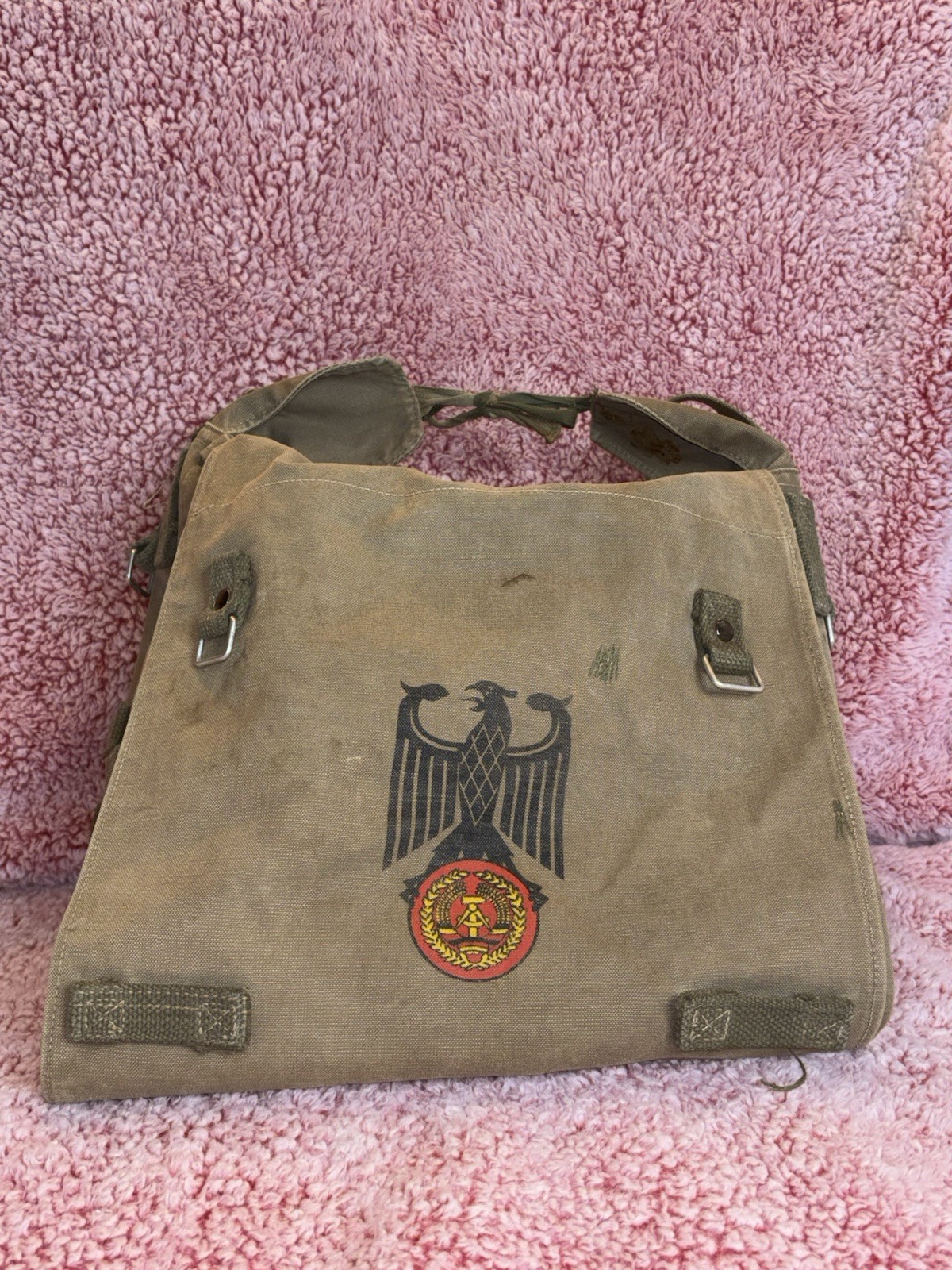 1960s West German Issue Heavy-Duty Canvas Shoulder/Hand Carry