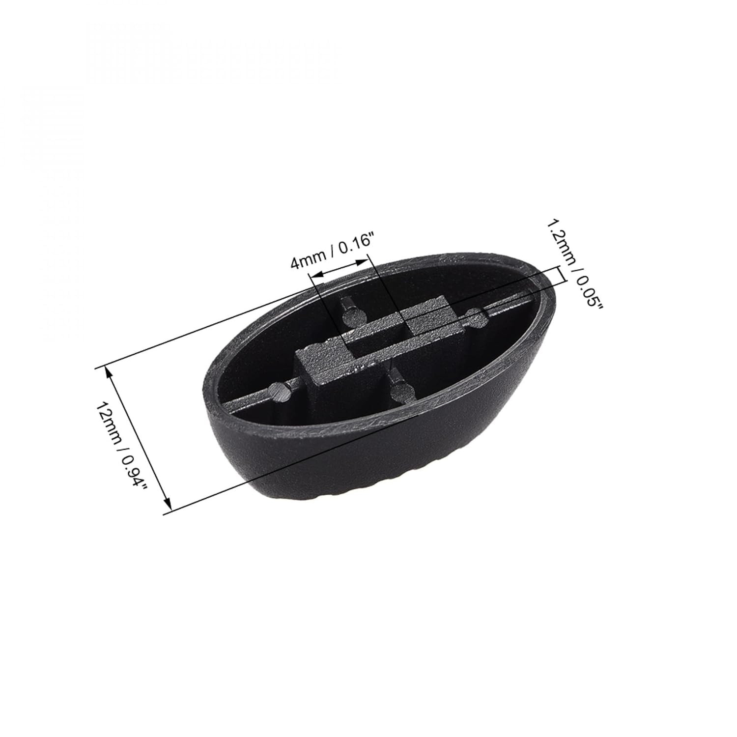 24Mm X 12Mm Console Mixer Slider Fader Knobs Replacement, Black, 20 Pcs