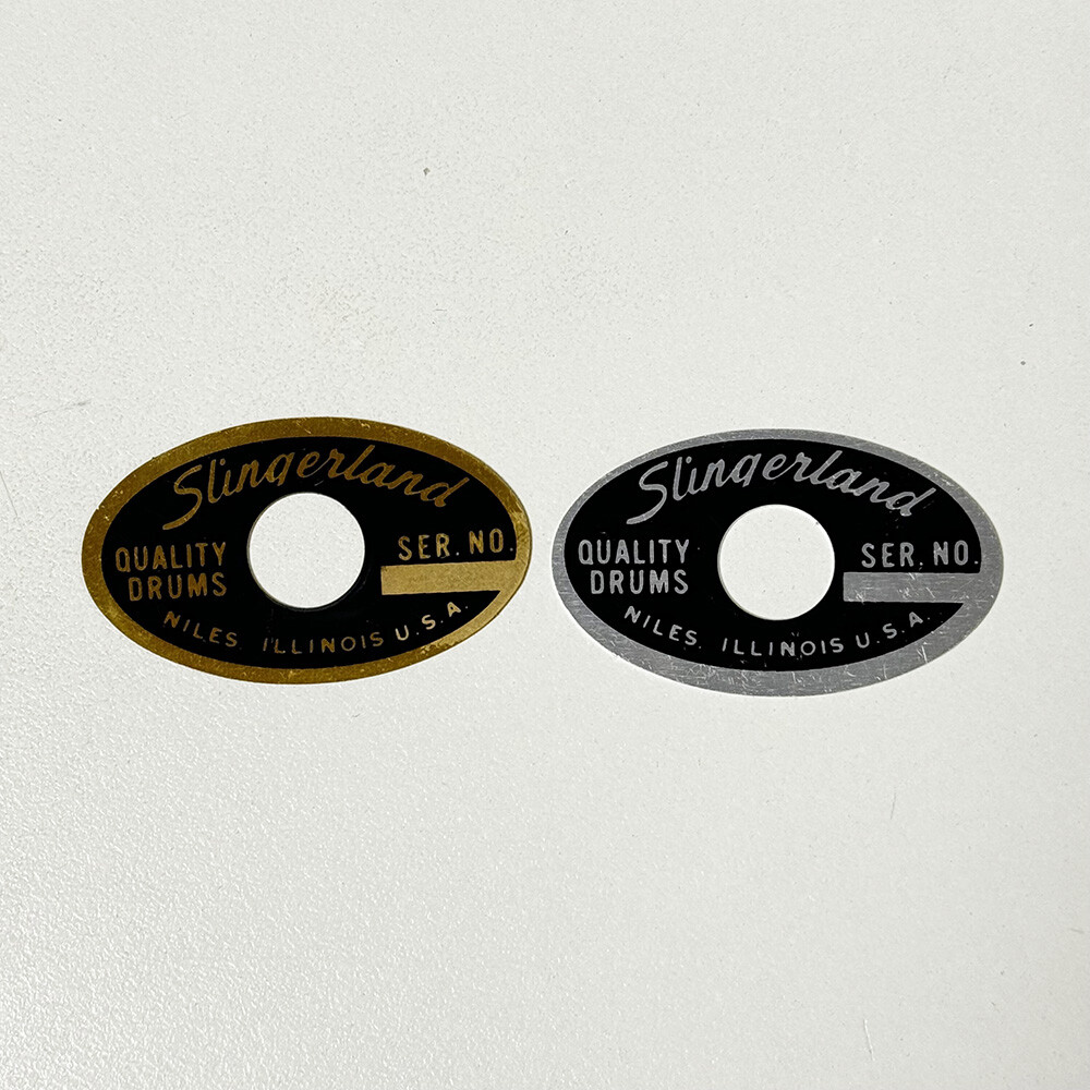 Oval Drum Badge 1962-1970 Niles IL 70's Through Early 80's Slingerland Niles