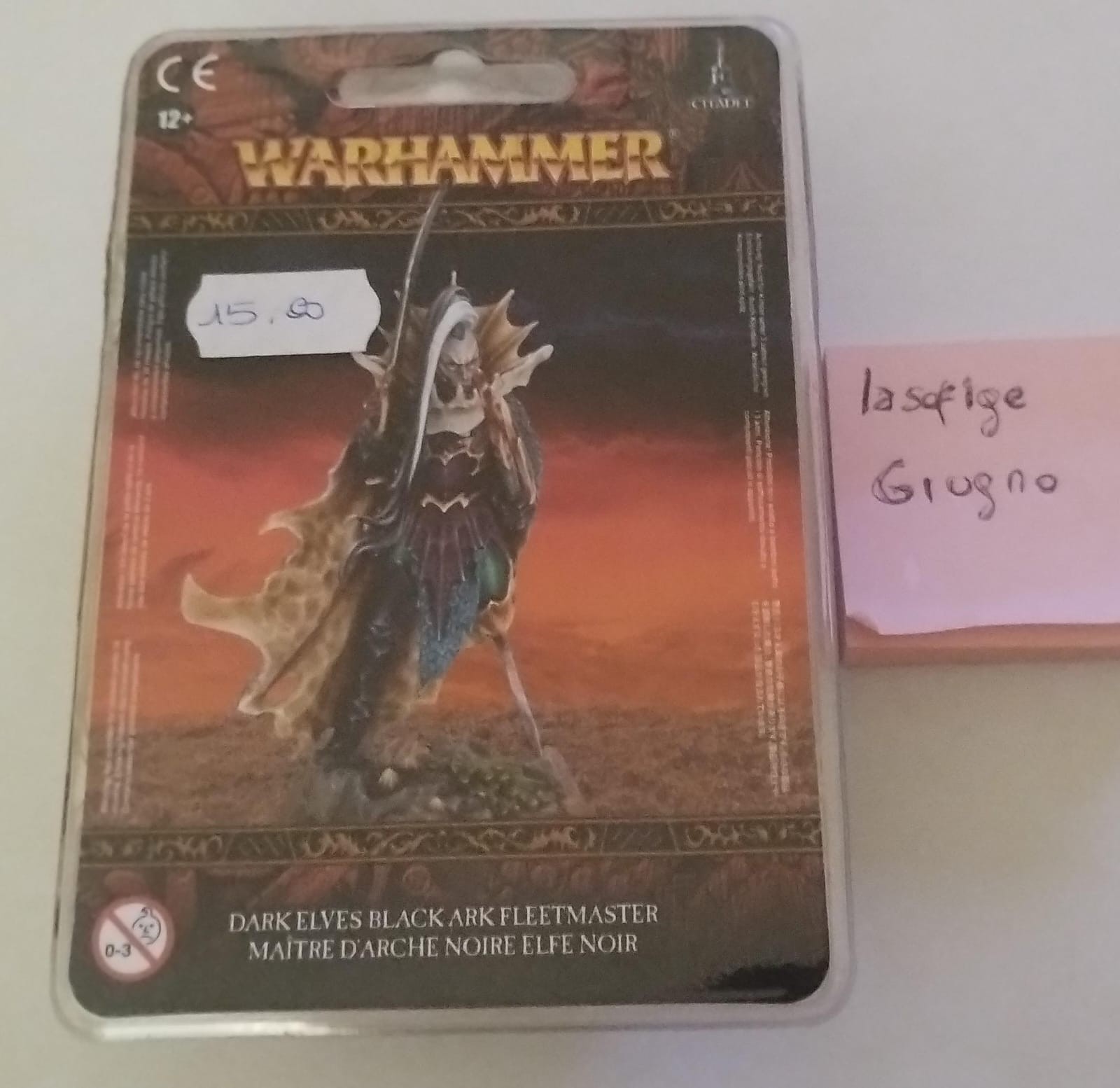 Warhammer Dark Elves Black Ark Fleetmaster (CIT 85-31) CITADEL BLISTER SEALED