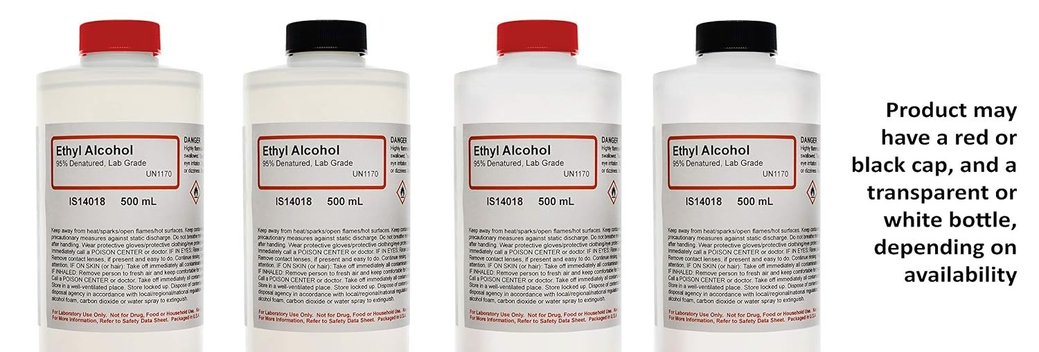 Versatile Denatured Ethanol Alcohol, 95% Purity for Lab & Educational Use