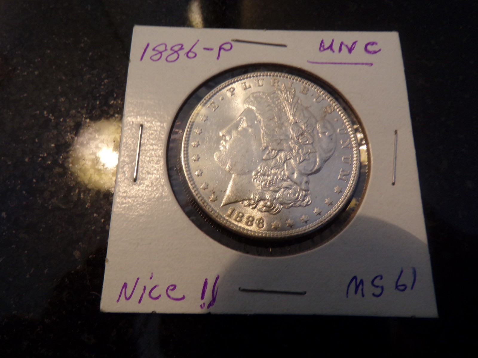1886 p, Morgan Silver Dollar,90% Silver.