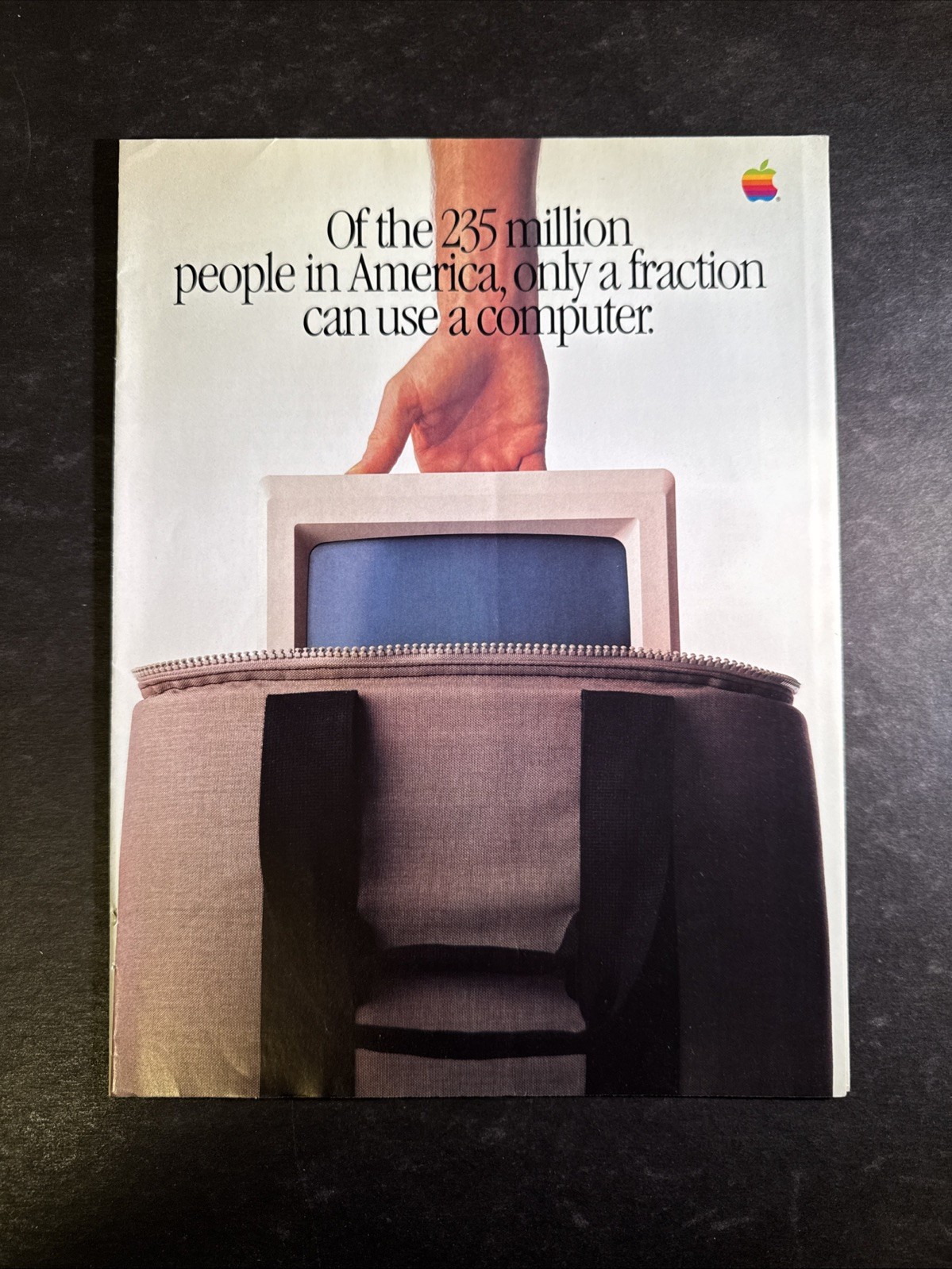 1984  APPLE BROCHURE • PRINT AD • PAMPHLET • Extremely RARE •  ADV01