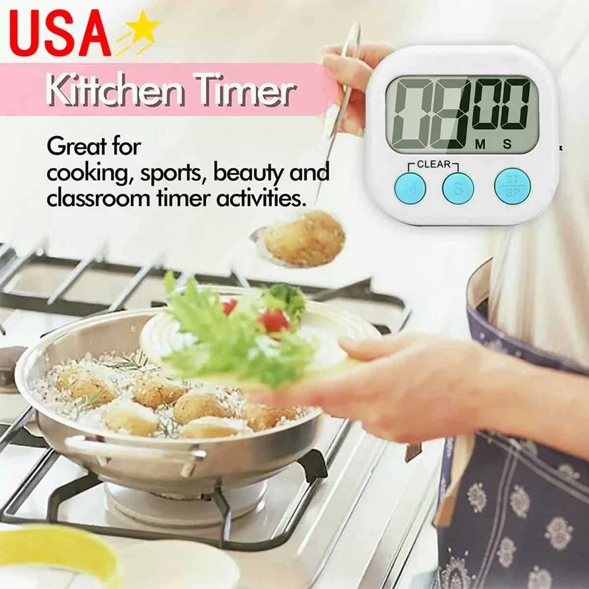 Multifunction LCD Digital Timer – Perfect for Gym, Cooking, Study & Office USA