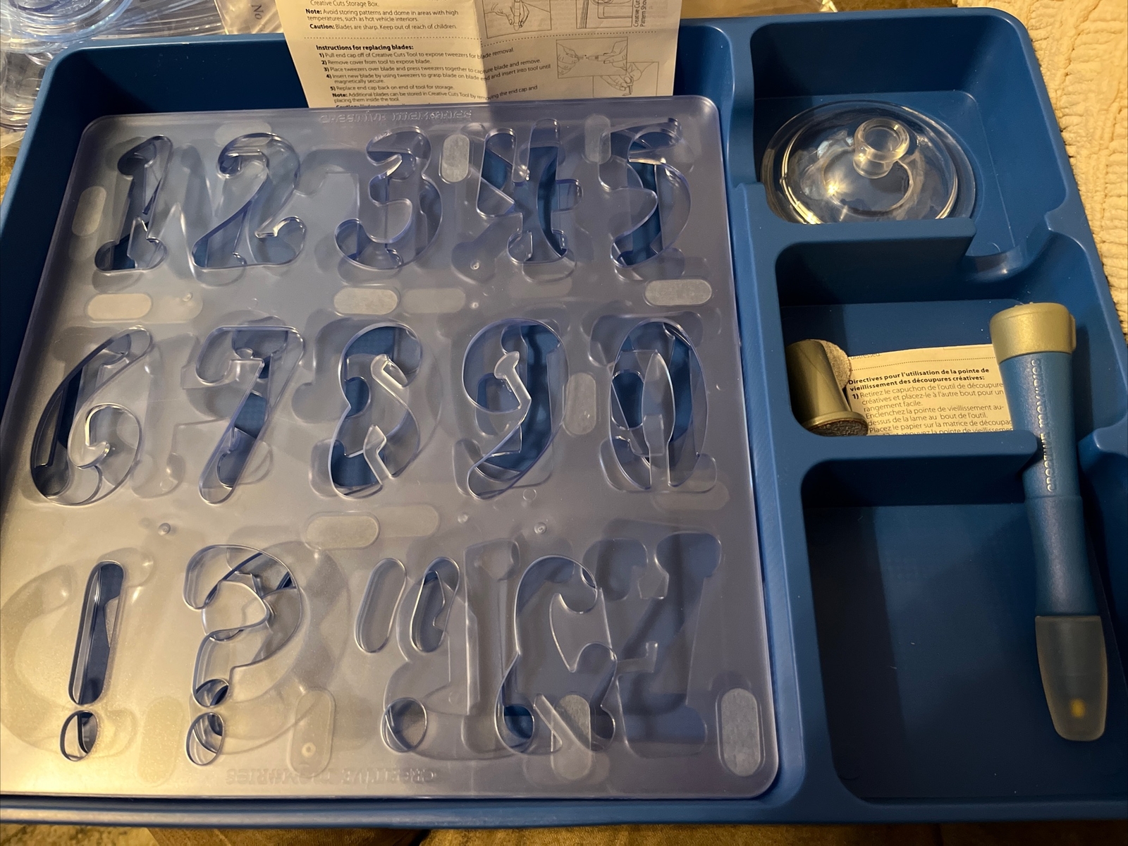 Creative Memories Creative Cuts Storage Box Letter, Numbers, & Shapes