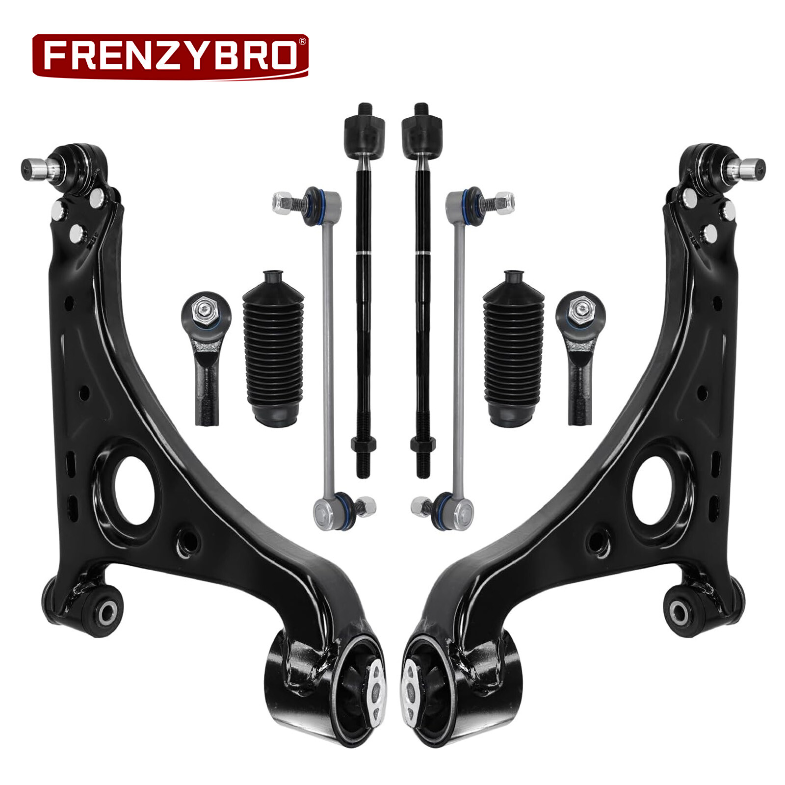 10Pc Front Lower Control Arm Suspension Kit Ball Joint for 2013-2022 Trax Encore