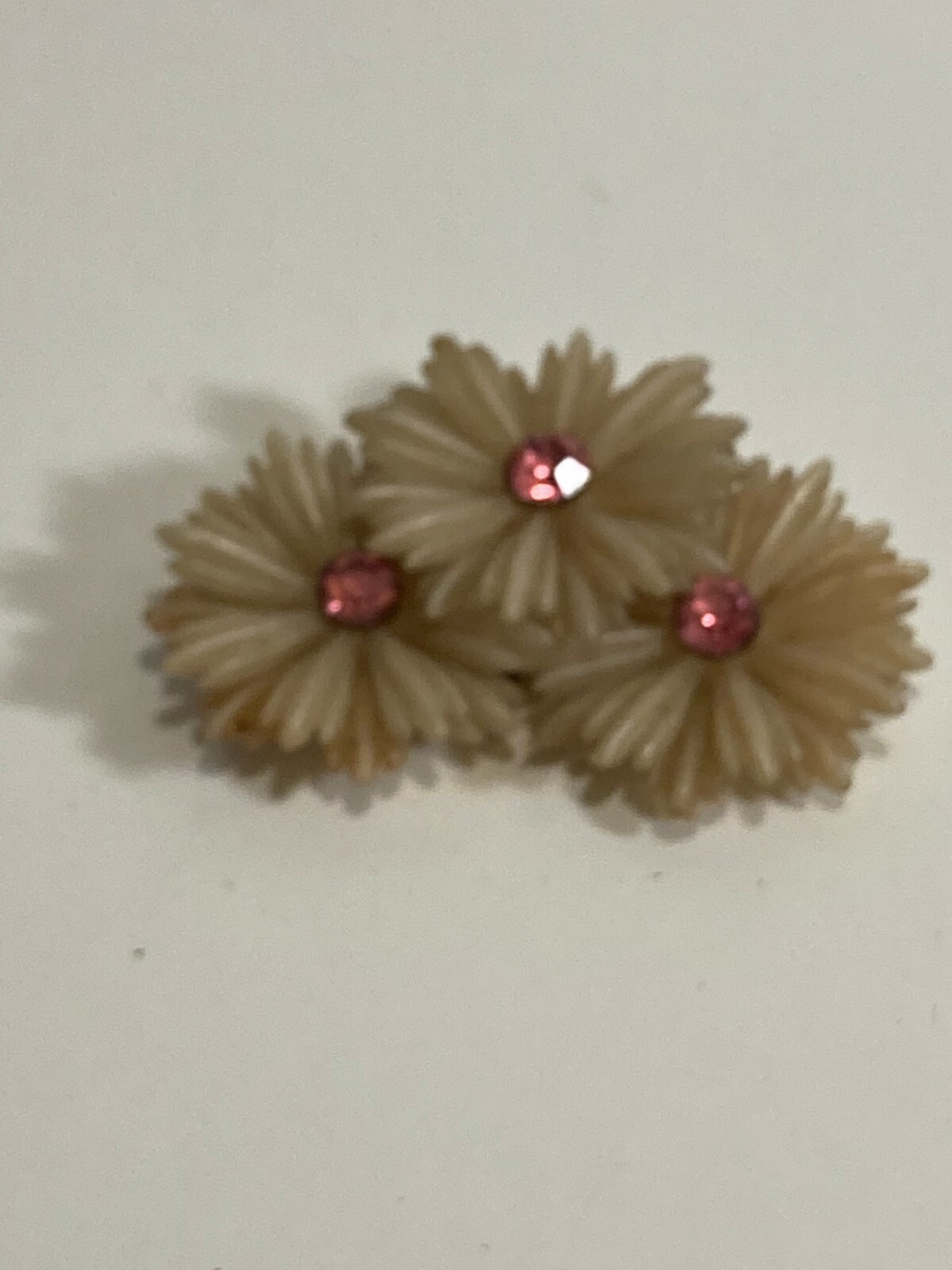 Vintage 3 Flower Clasp Earring (only 1, not a pair)