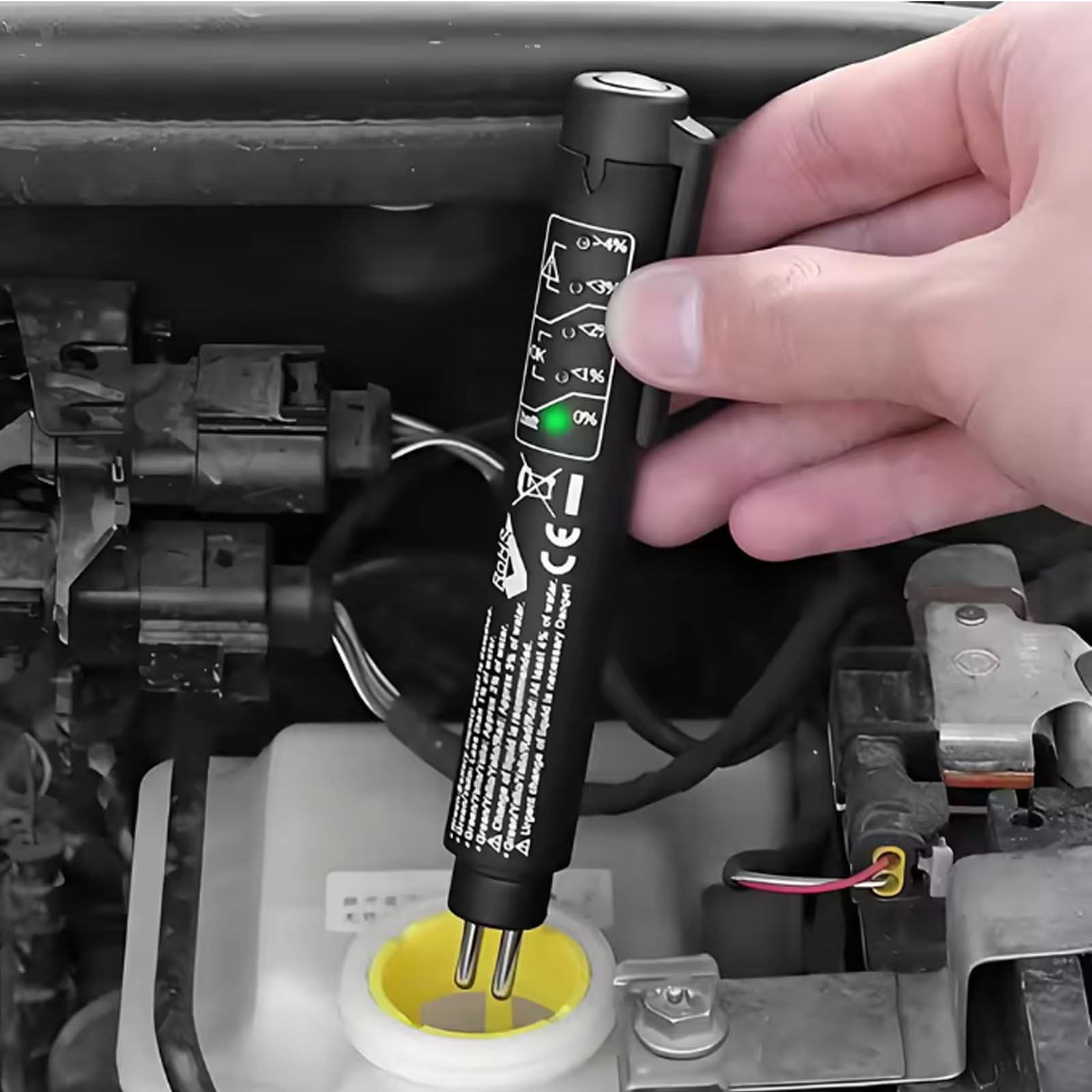 Digital Brake Fluid Liquid Tester Pen 5 LED Indicator Car Oil Moisture Tester US