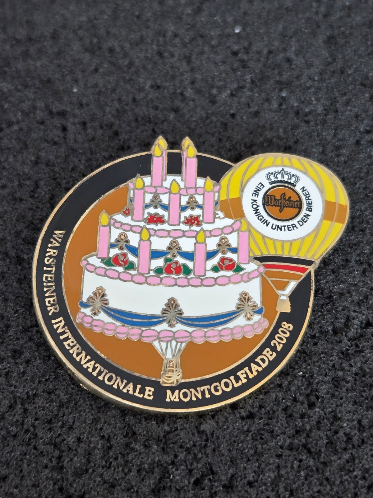 WIM 2008 ➔ WARSTEINER balloon pin ➔ from collection * 23892