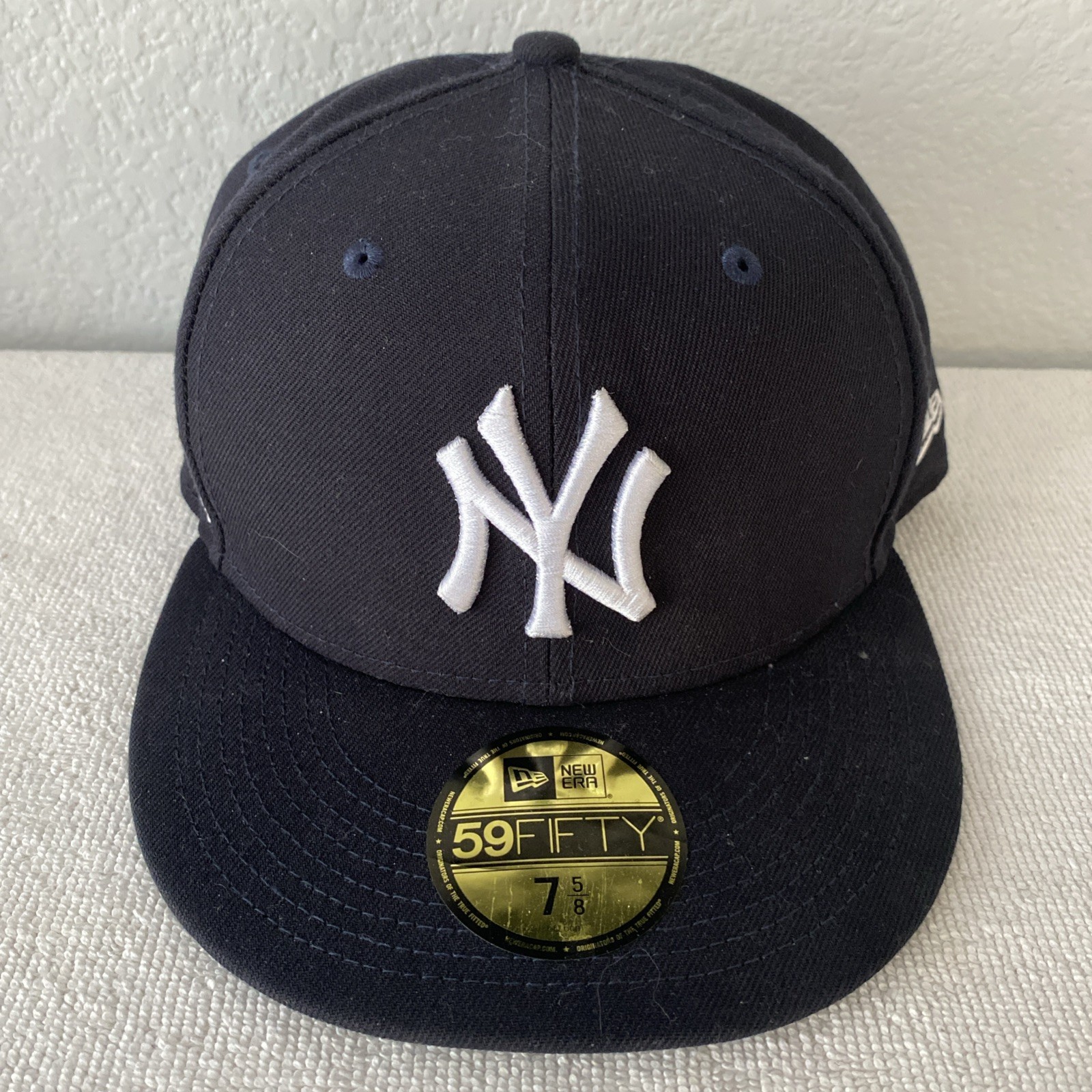 New York Yankees 59 Fifty New Era Fitted Navy Hat Size 7 5/8