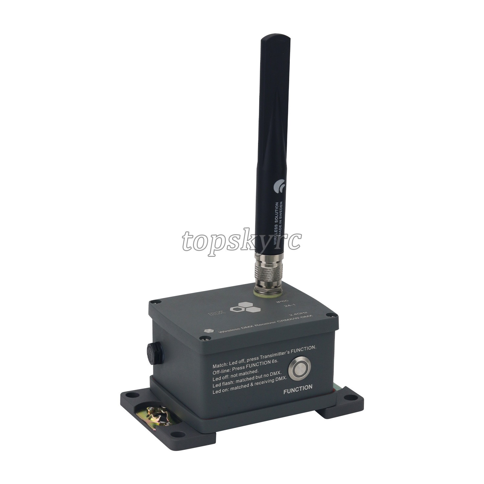 4W Waterproof DMX Wireless Receiver 2.4GHz 500m RX Wireless DMX512 Receiver tp1