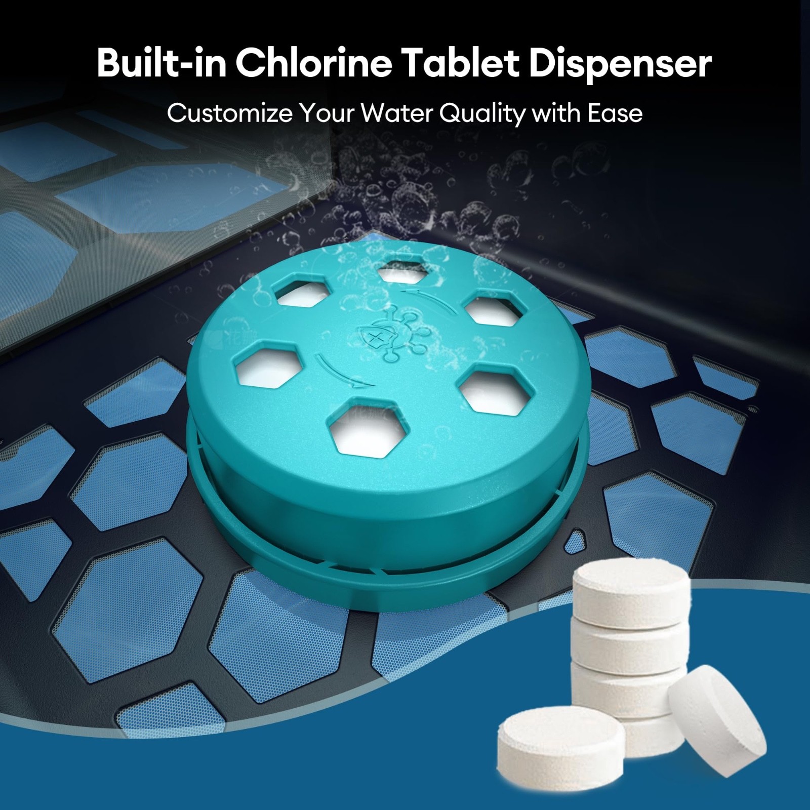 Robotic Pool Cleaner, Wireless Solar Electric Automatic Vacuum, Rechargeable