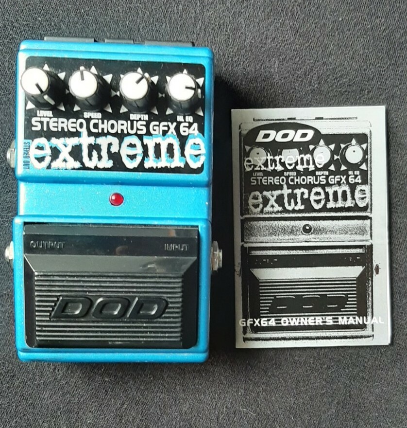 DOD Digitech GFX FX 64 Extreme Stereo Analog Chorus Rare Guitar Effect Pedal