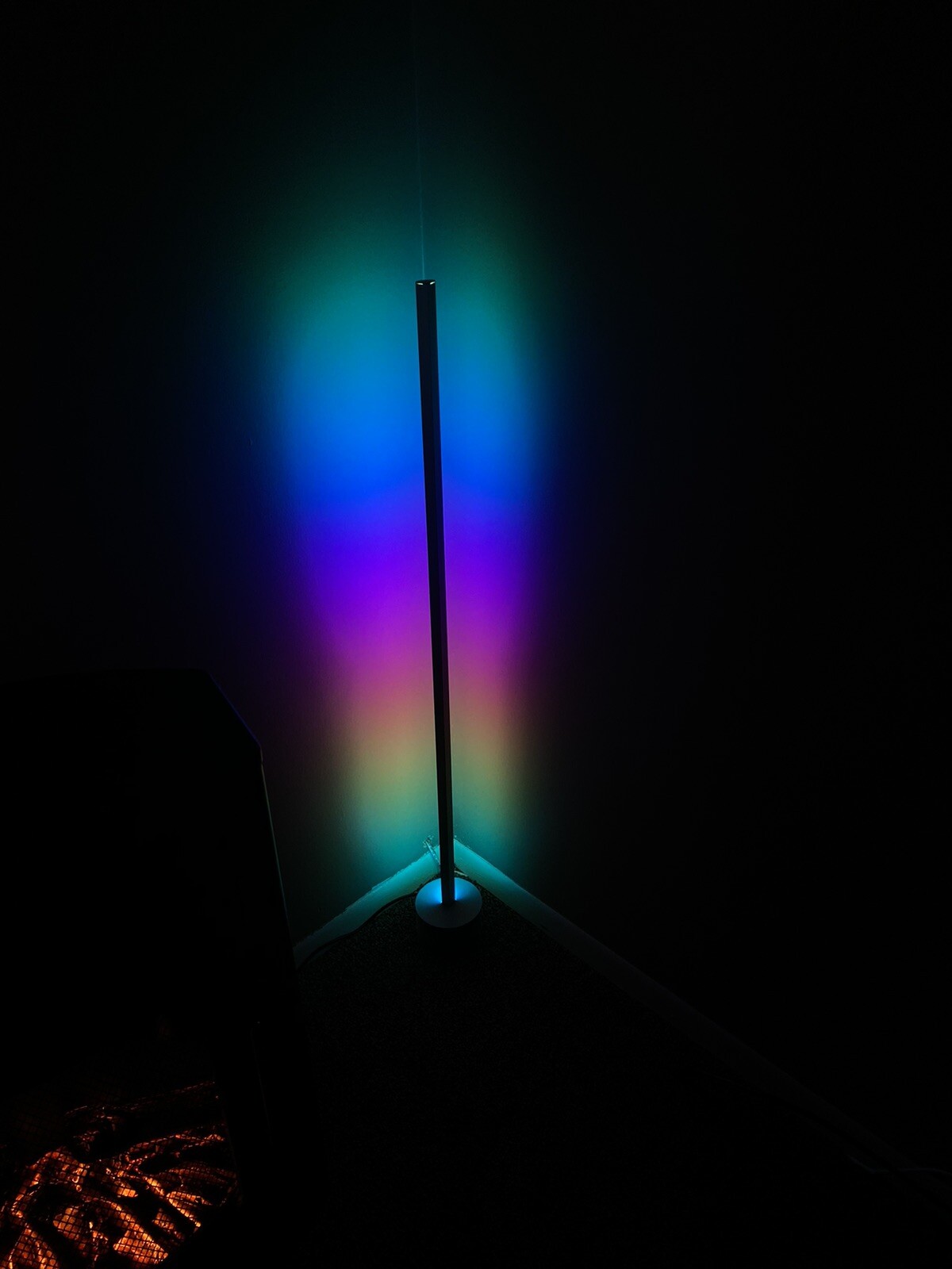 led corner floor lamp