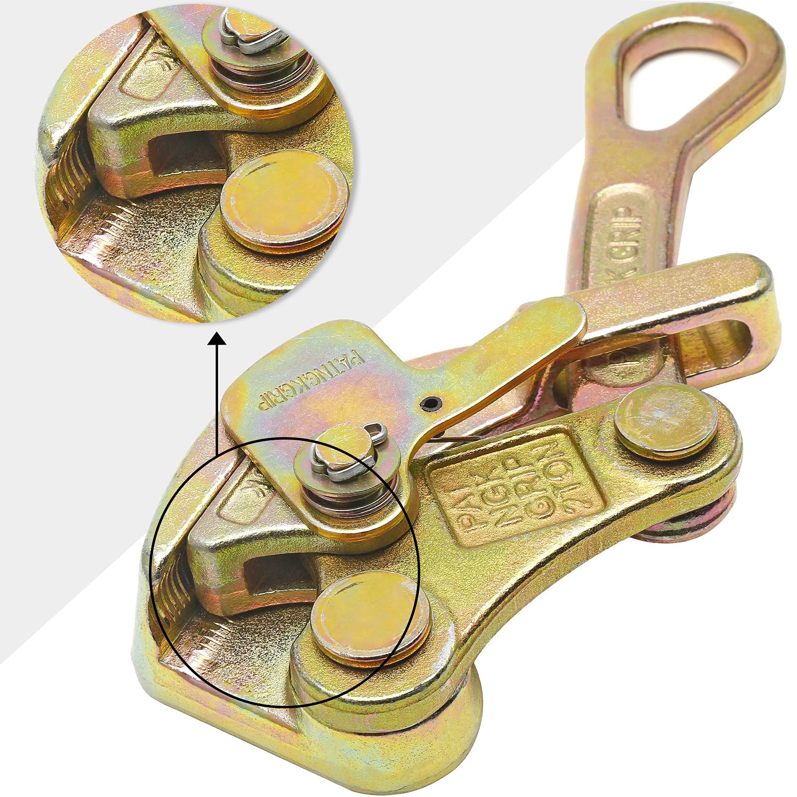 2 Ton Cable Grip Puller Wire Grip Rope Jaw Cable Puller Tool for Wire Rope, P...