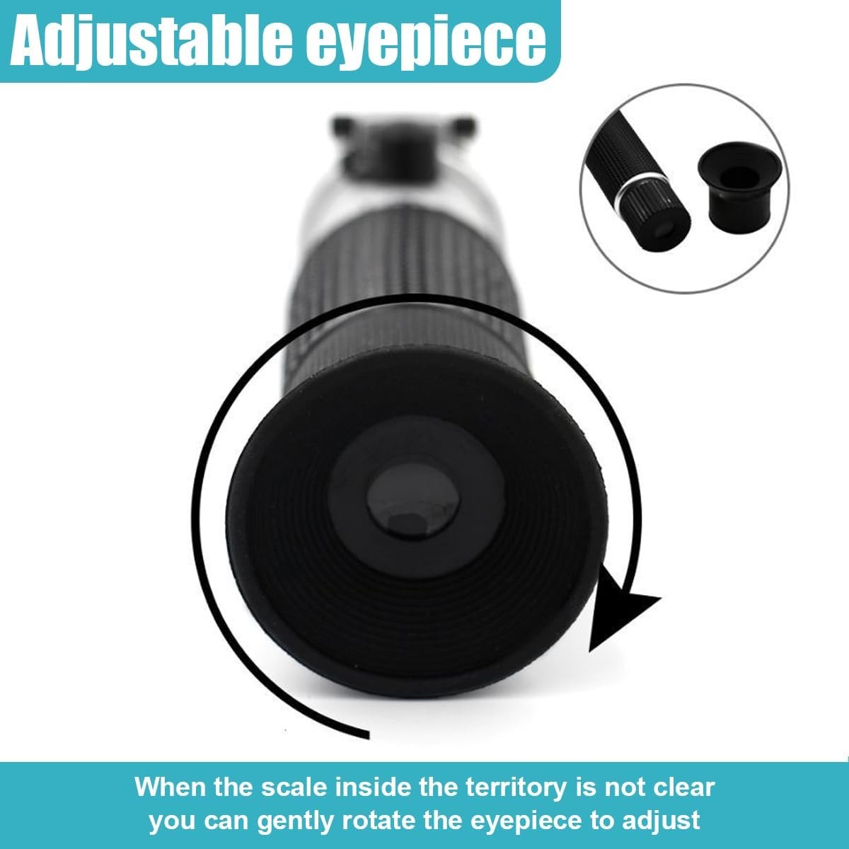Antifreeze Refractometer For Glycol Antifreeze Coolant And Battery Acid Point