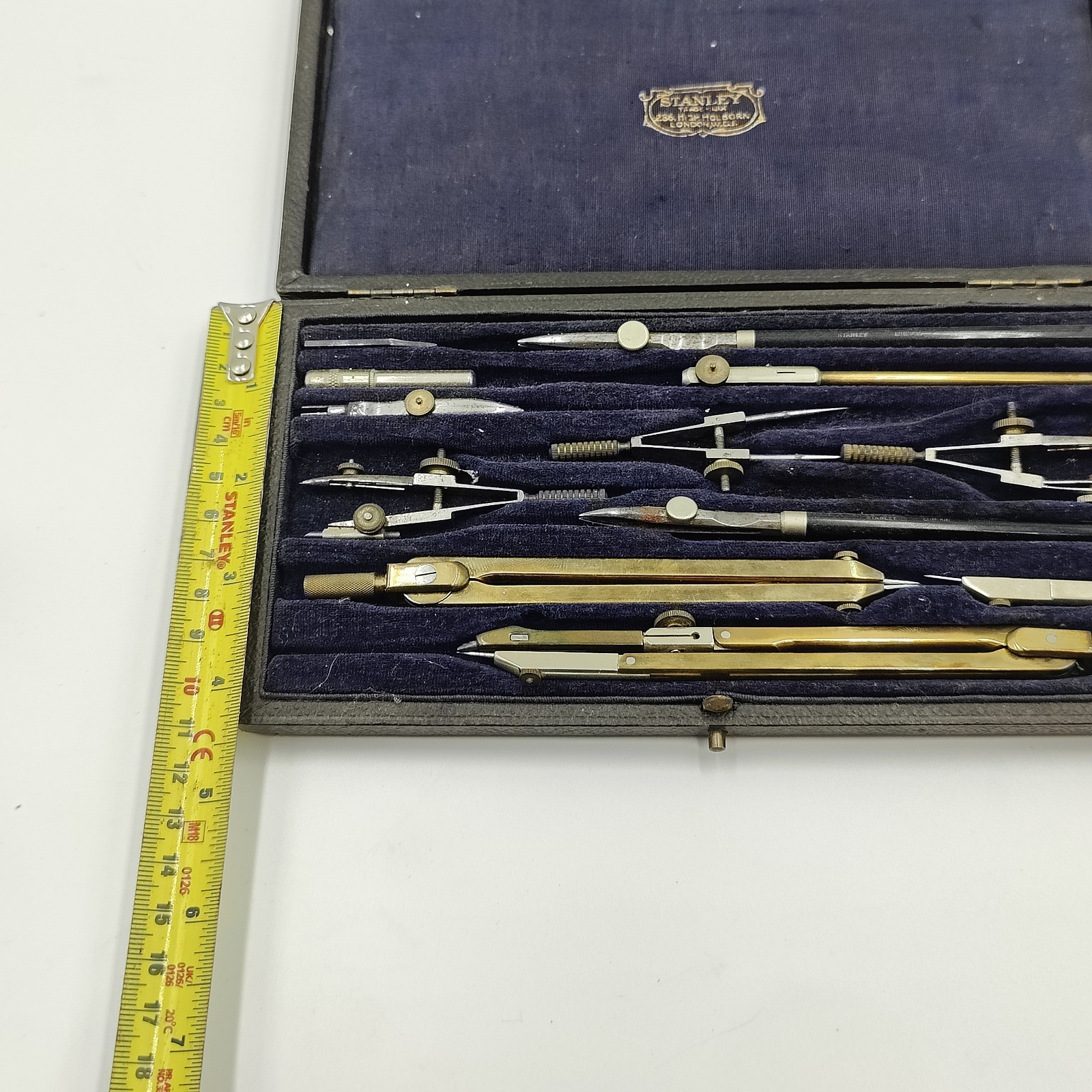 Stanley Technical Drawing Set Vintage Antique Precision Instruments Complete