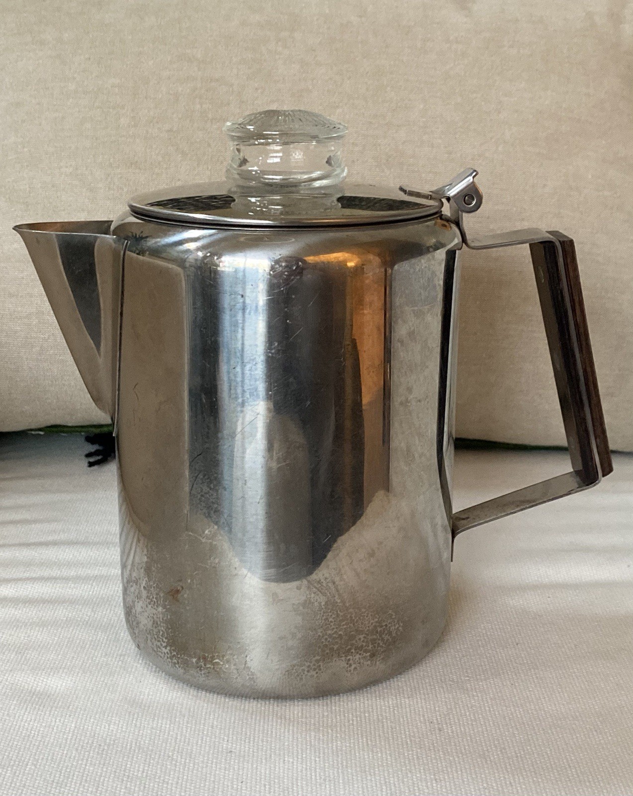 VTG Percolator 9 Cup Stainless Steel Glass Knob Camping Coffee Complete Japan