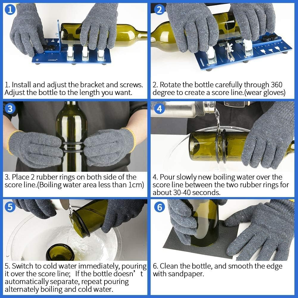 Glass Upgraded Bottle Cutting Machine for Cutting Round, Oval Bottles, Home Cra
