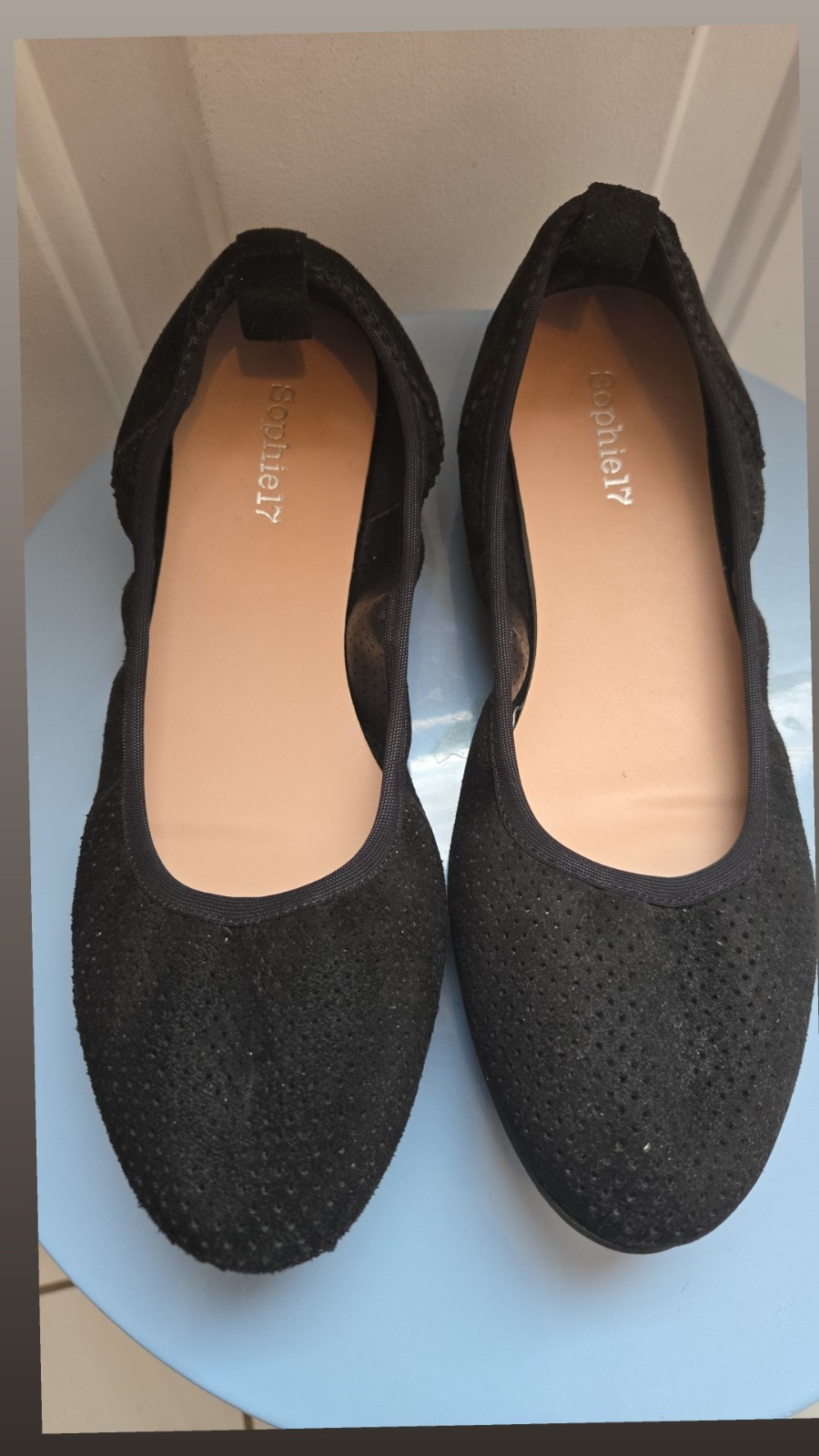 Sophie17 Women’s Joy Black Ballerina Flats Size 7, Slip On, Comfort Shoes, Y2K
