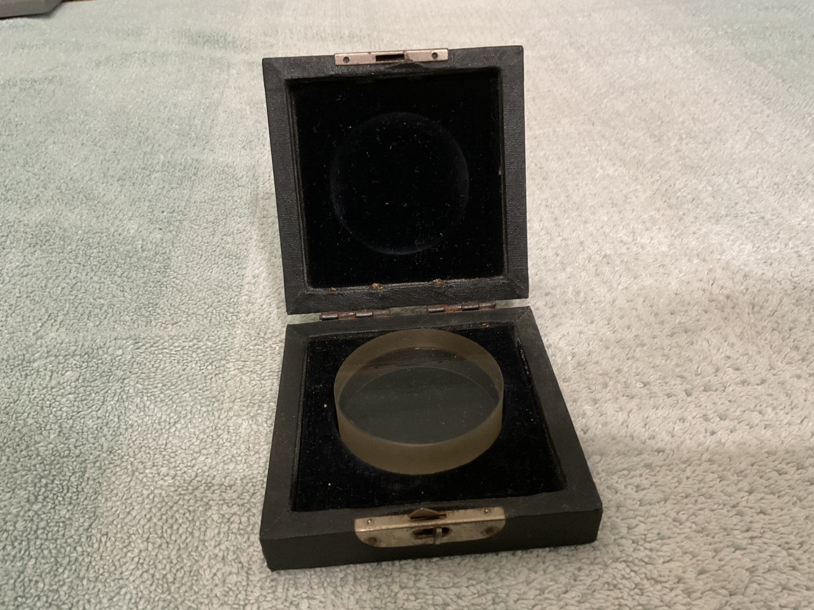 Acme Single Surface Optical Flat 2" dia. x 5/8"  w/ nice old case