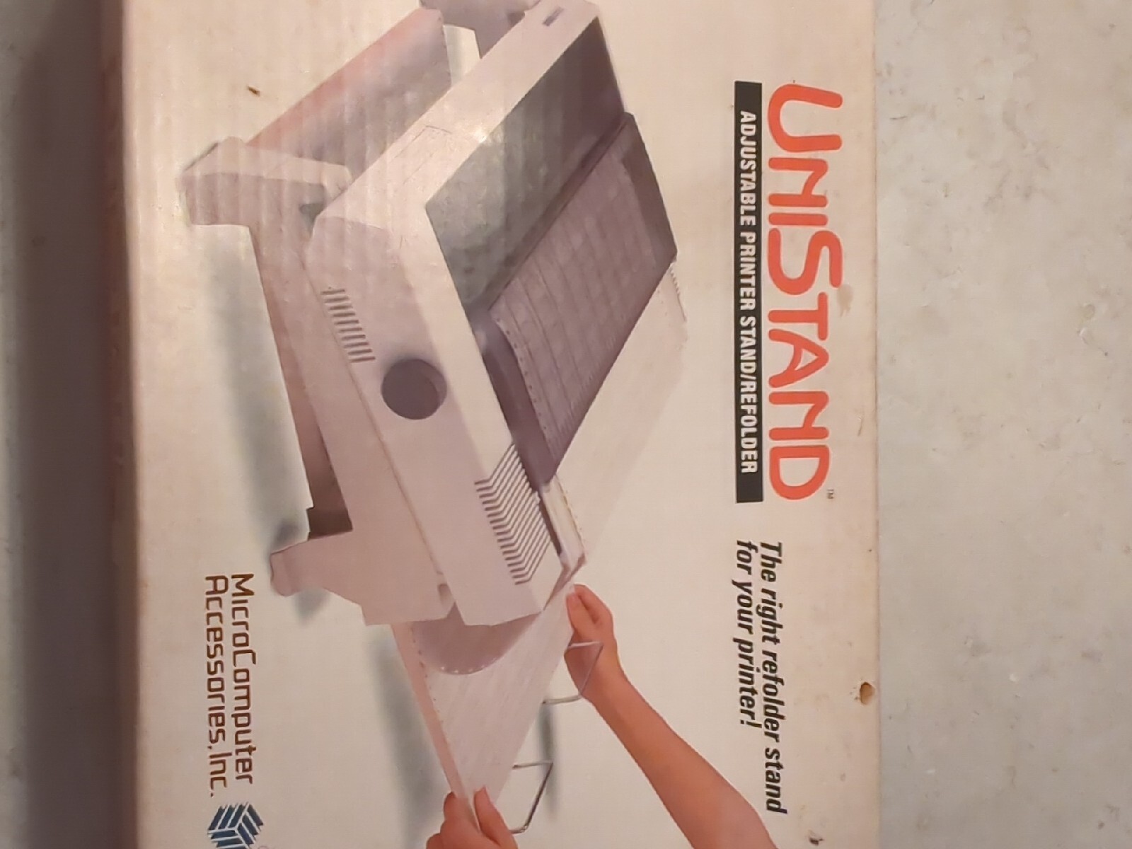 Rare vintage Microcomputer Unistand adjustable printer stand New Old Stock