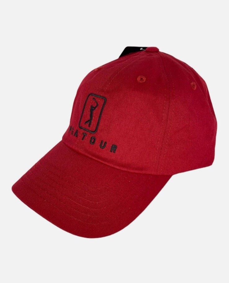 PGA Tour Golf '63 Classic Hat Adjustable Strap Chili Pepper Red Dad Cap NWT