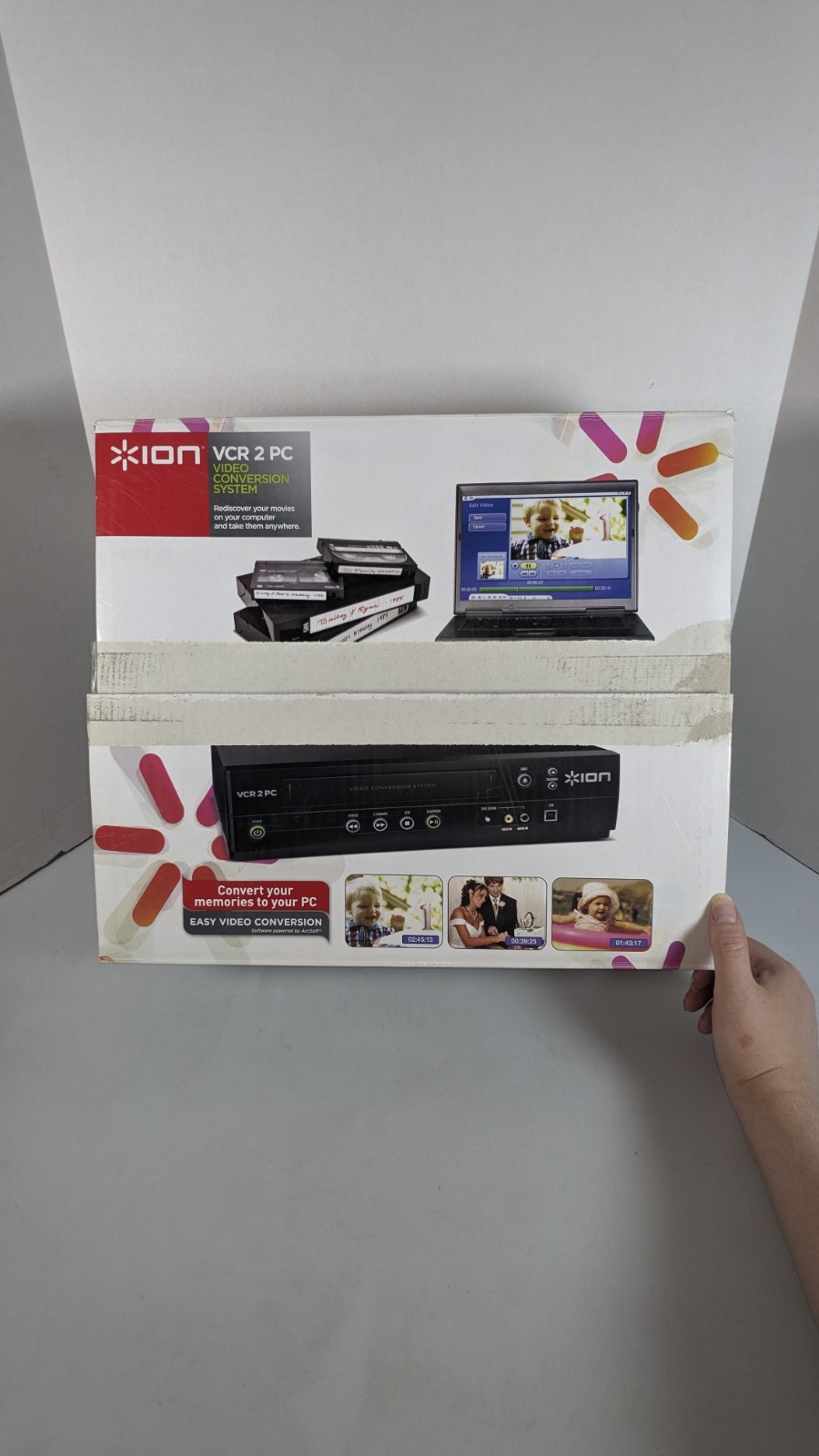 ION VCR 2 PC USB VHS Video to Computer Conversion System Digital Transfer Tested