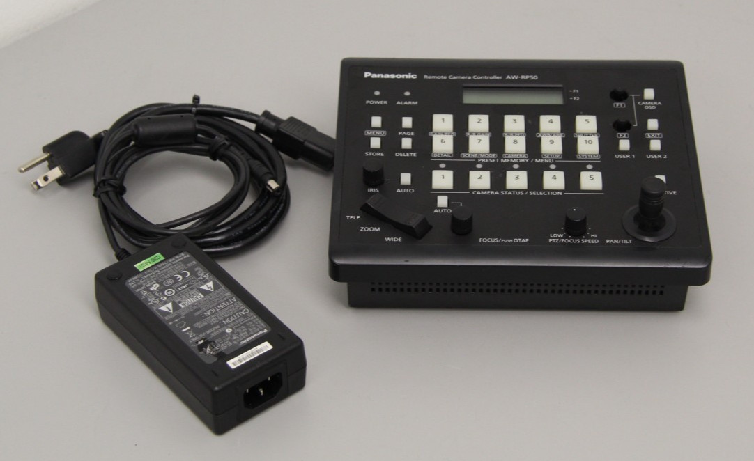 Panasonic AW-RP50 Remote Camera Controller Pan/Tilt Zoom Focus Missing Two Knobs