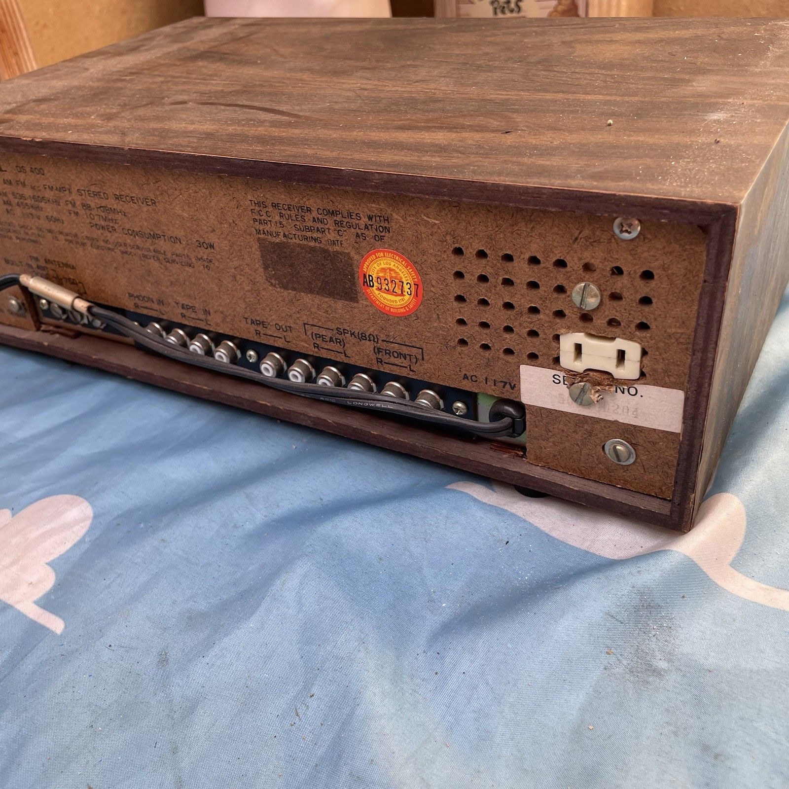 VINTAGE FEDERAL AM FM SOLID STATE STEREO RECEIVER MODEL DS-400