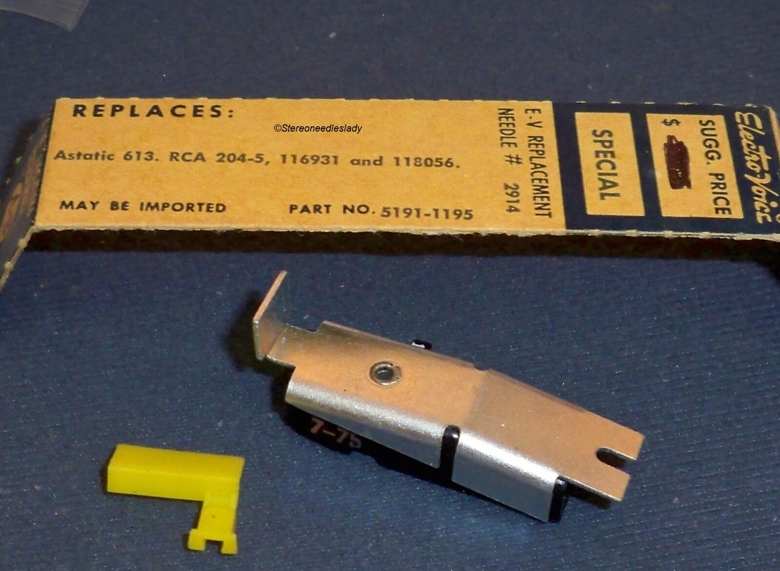 Astatic 613d Cartridge with Needle/Stylus FOR RCA 204 5 204 6 116932 EV 5191
