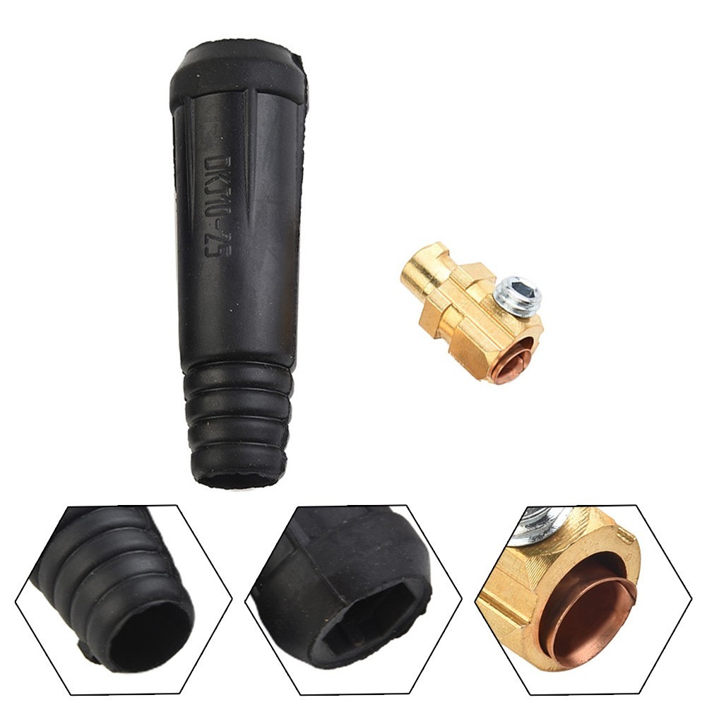 Soldering Tools Connector-Plug Connector 200Amp 2pcs/set Black DKJ10-25