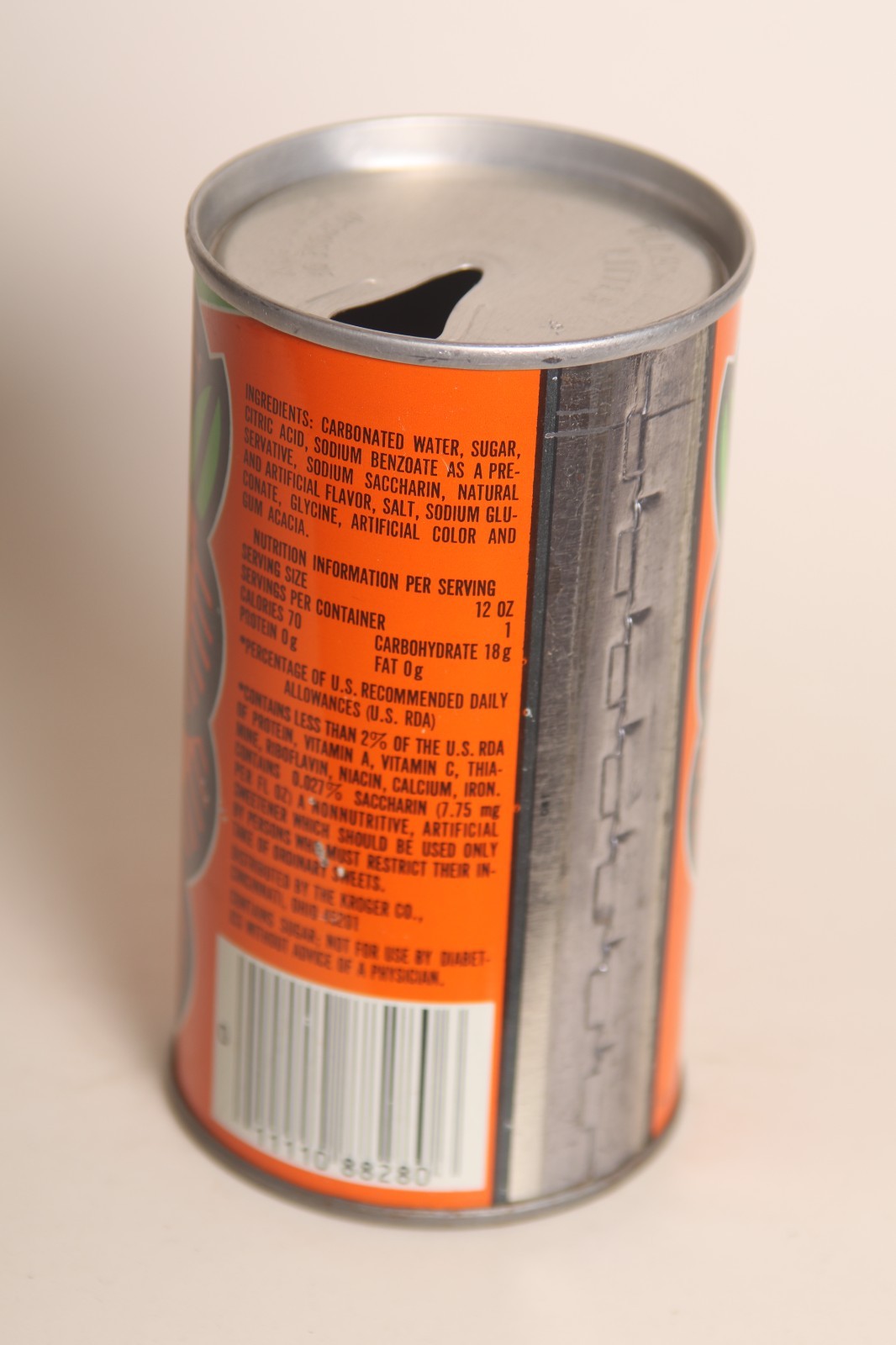 Hillcrest Orange soda can - 12oz