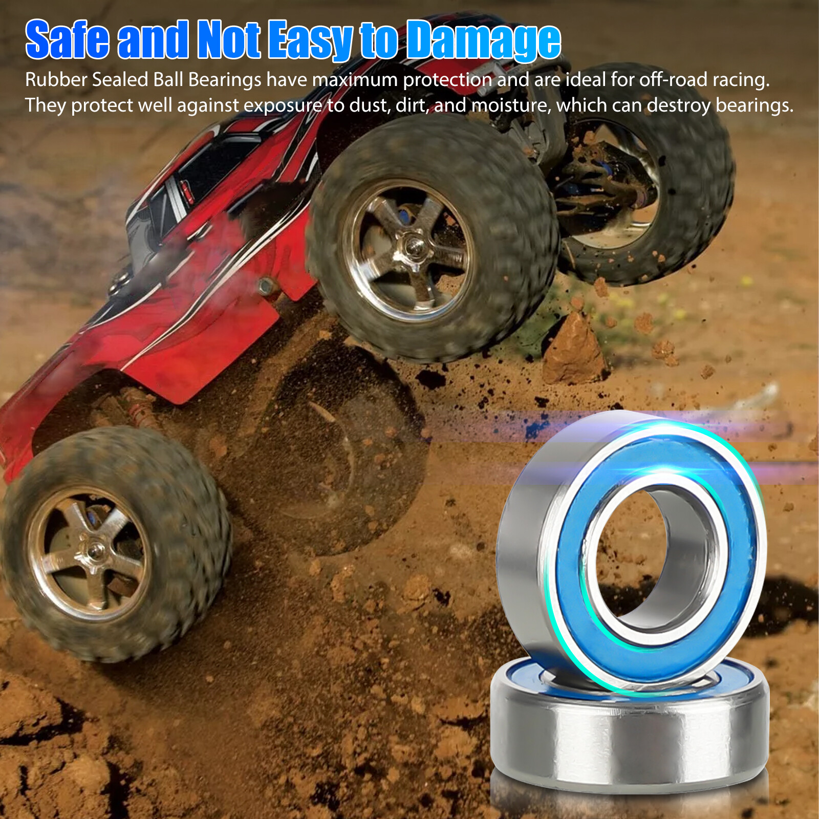 21Pcs RC Bearings Kit for Traxxas Slash 4x4 Rustler Stampede 4X4 VXL Telluride