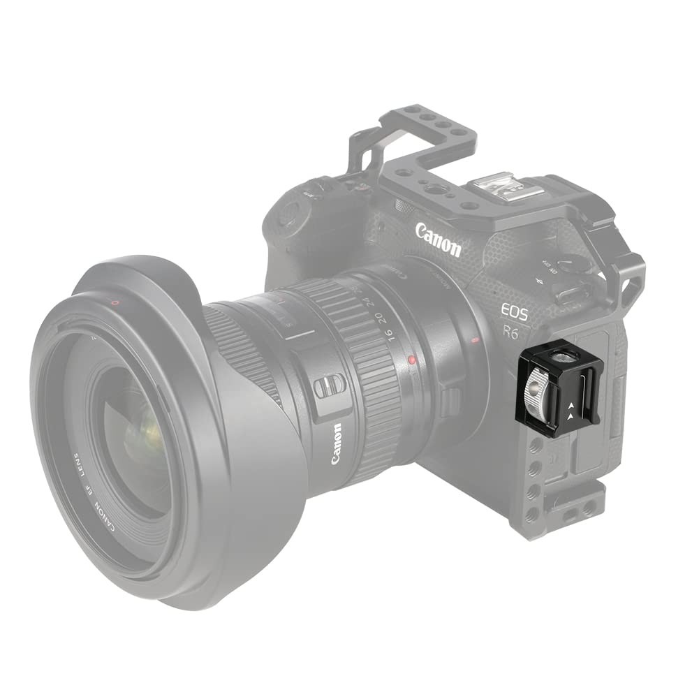 Cold Shoe Adapter ARRI Mount Thumbscrew Base Camera Cage Rig DSLR Top Handle