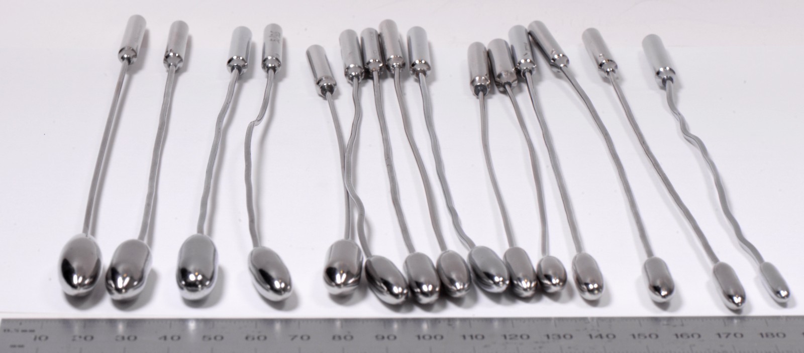 Lot of 15 Bakes Common Bile Duct Dilators 5-11mm Dittmar Pilling Lawton Surgical