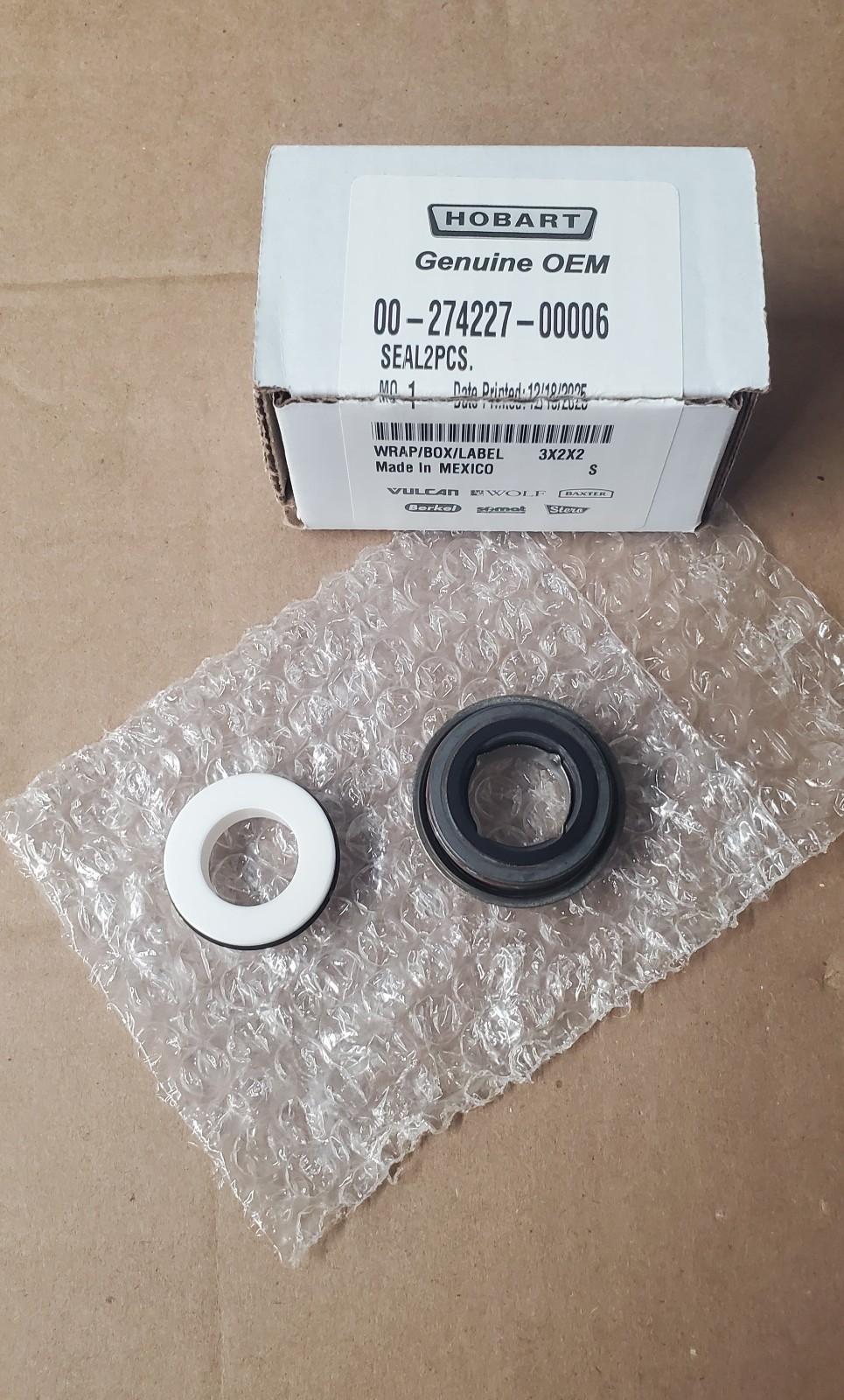 00-274227-00006 Hobart Seal Genuine OEM HOB00-274227-00006