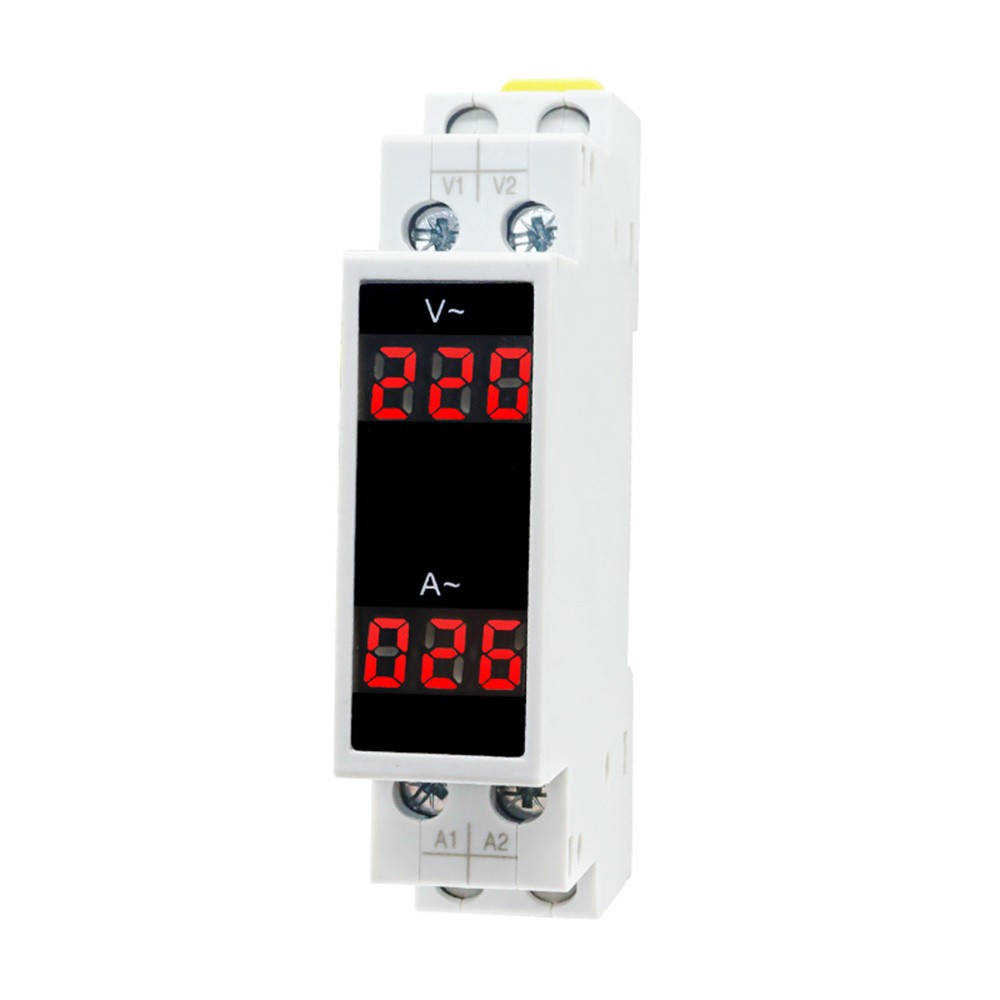 AC 80-500V 100A DIN Rail Ammeter Voltmeter Digital Display Voltage Current Meter