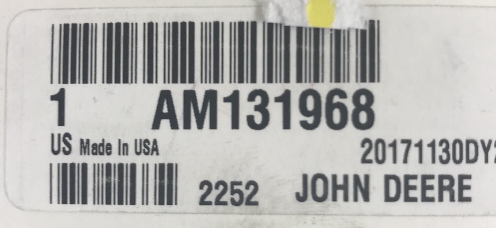 AM131968 John Deere OEM Seat Safety Switch