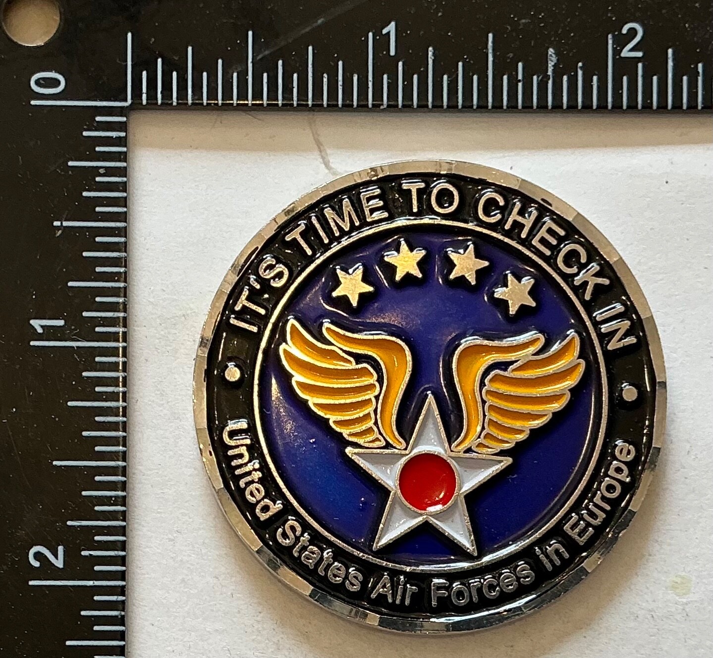 Challenge Coin USAFE Europe It’s Time To Check In Combat Wingman