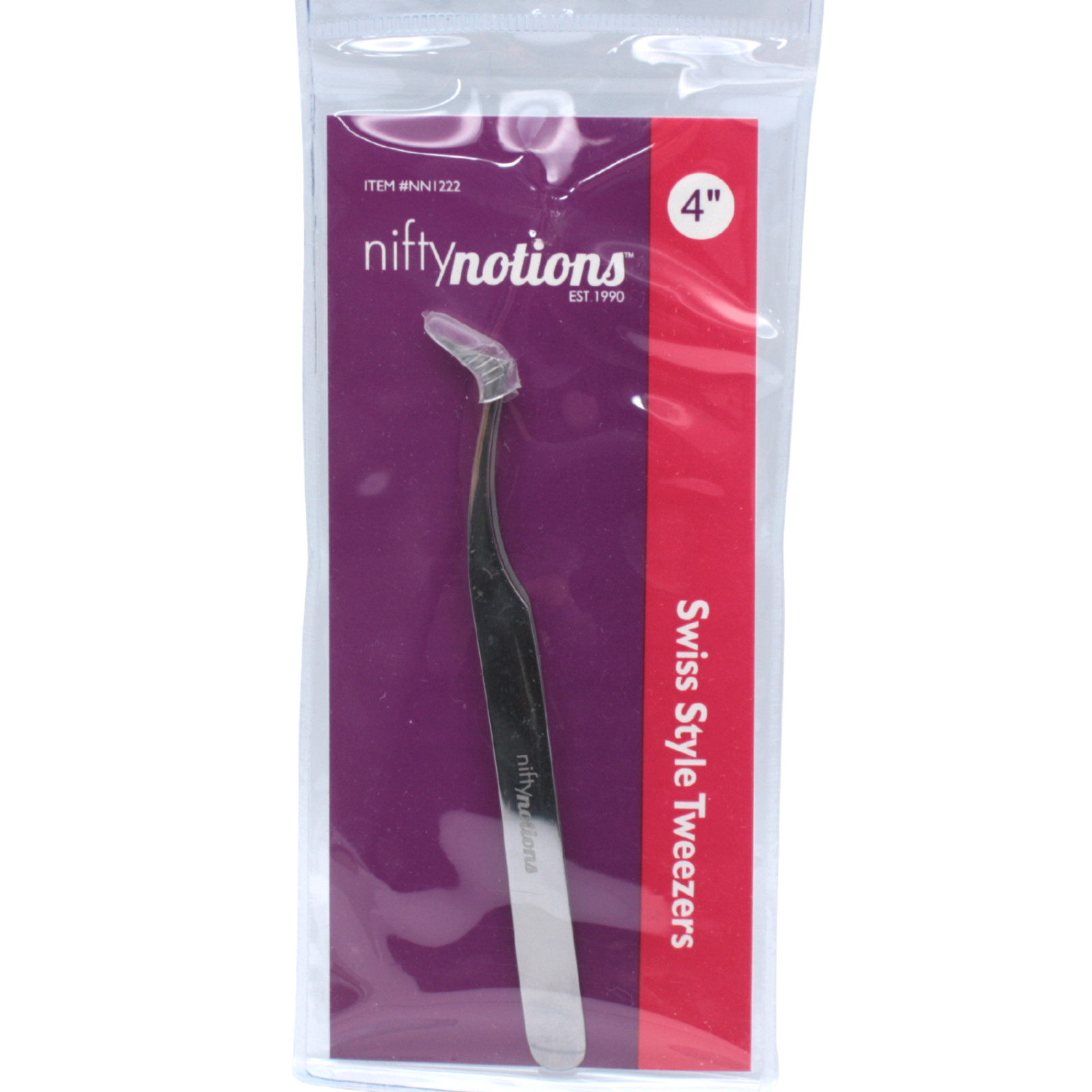 Nifty Notions 4" Swiss Style Tweezers - Perfect for Sergers