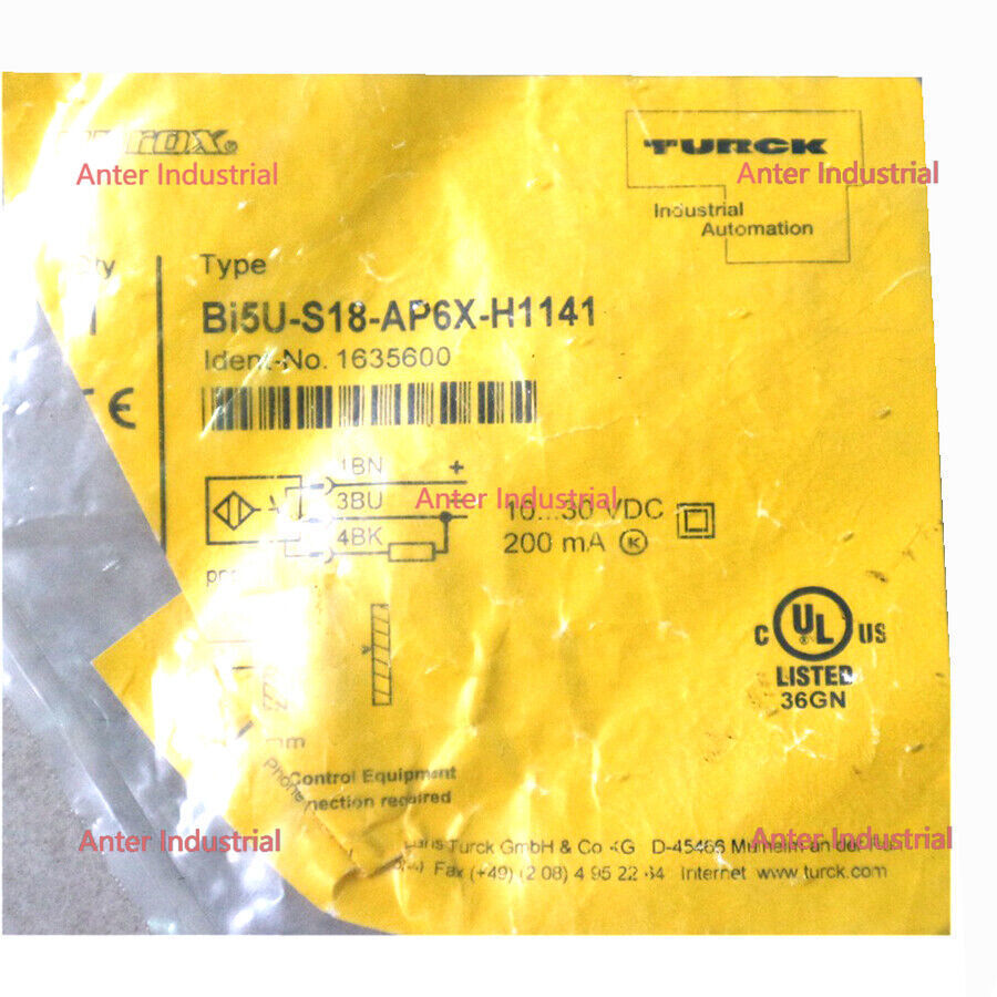 New TURCK BI5U-S18-AP6X-H1141 1635600 Inductive sensor #AT