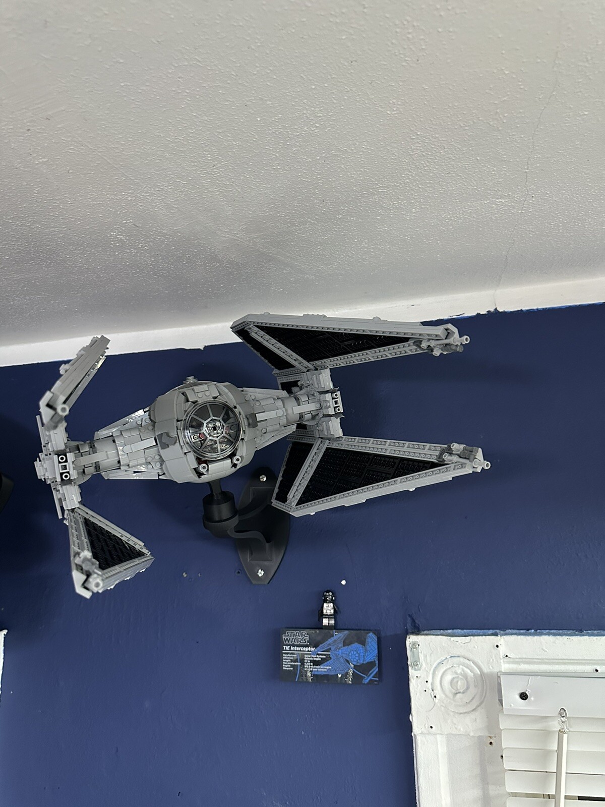 Wall Mount Display For Lego Star Wars UCS Tie Interceptor