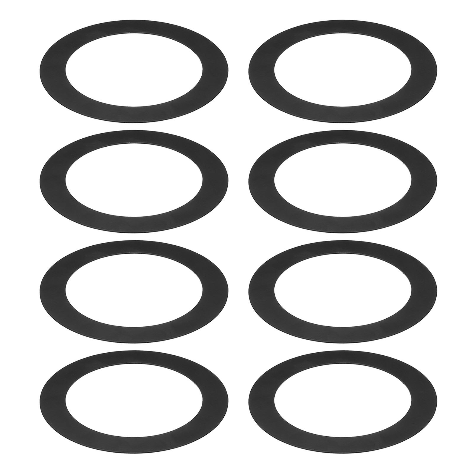 8 Pcs Goof Rings Inner 4.25" Outer 6.77",Cover Recessed Light Trim Black