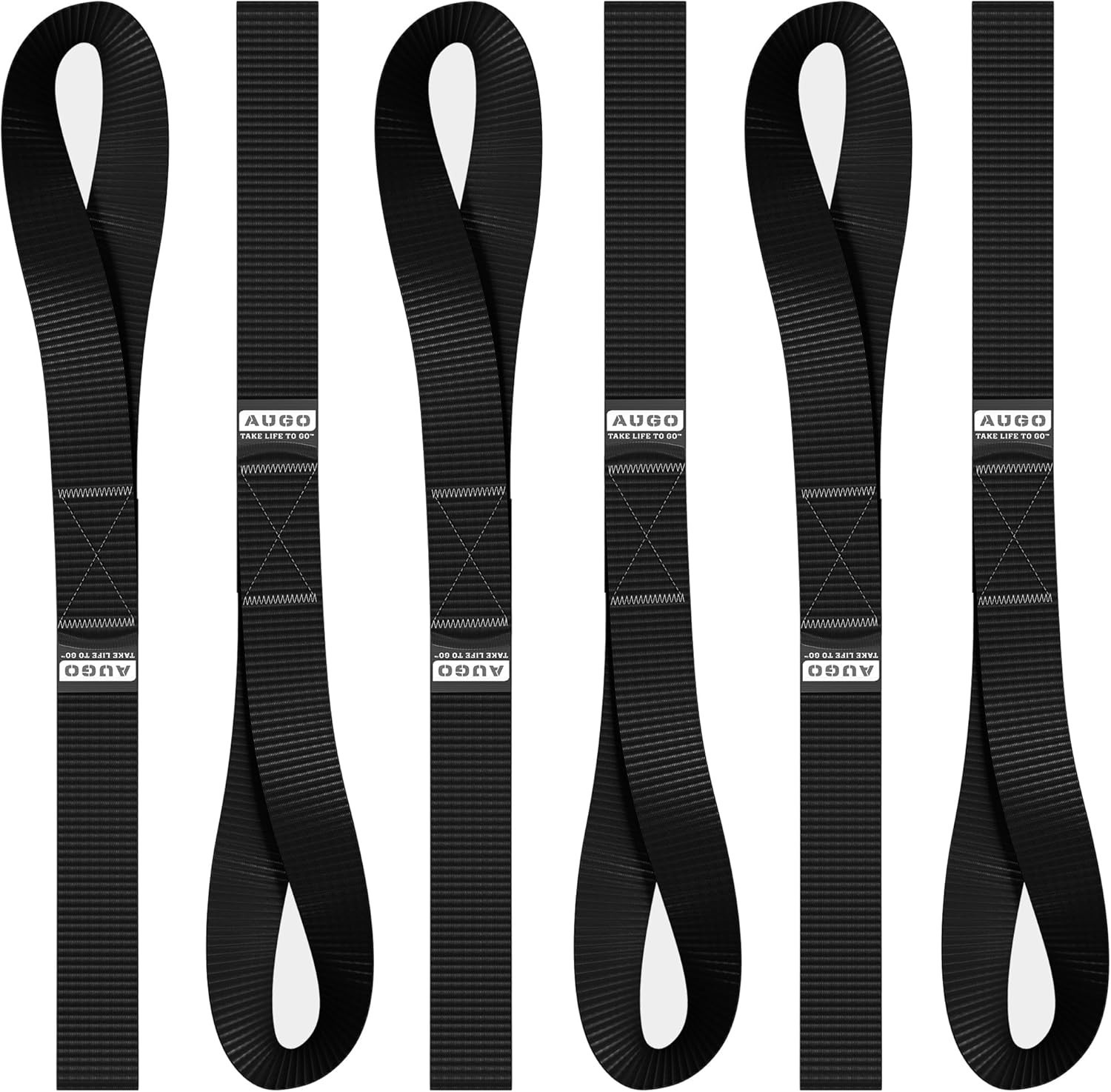 Versatile 6 Pack Soft Loop Tie Downs - Secure Loads Up to 1,500 lbs with Ease