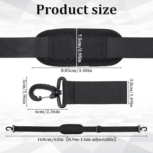 56" Bag Strap, Shoulder Strap Universal Adjustable Shoulder Belt Replacement